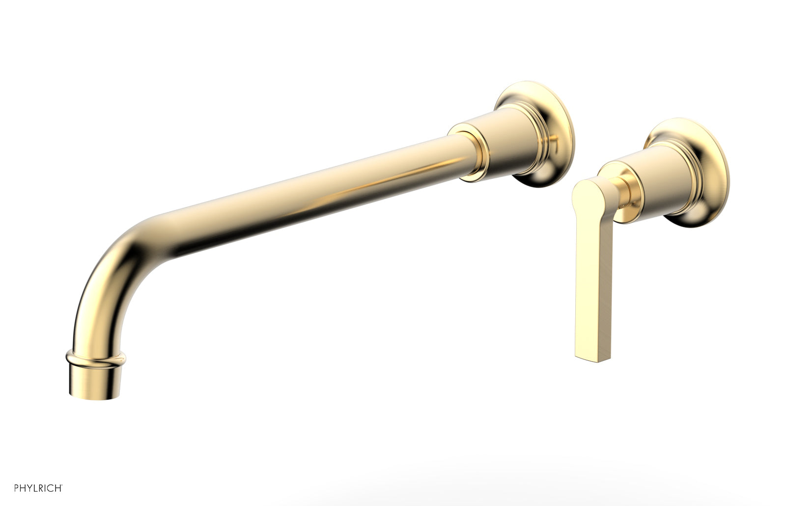 HEX MODERN 12" Single Handle Wall Lavatory Set - Lever Handle 501-18-12 — thumbnail 2