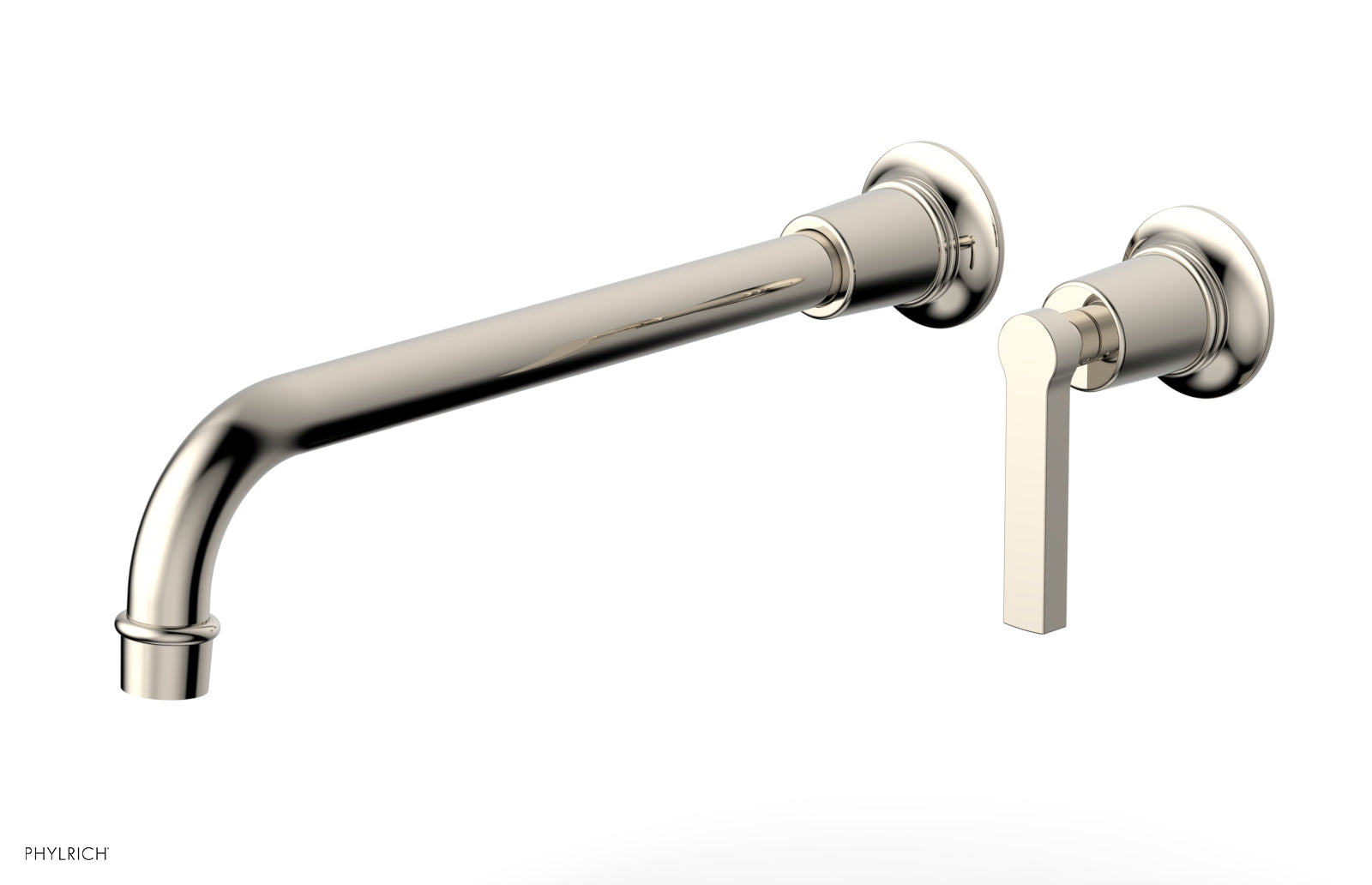 HEX MODERN 12" Single Handle Wall Lavatory Set - Lever Handle 501-18-12 — thumbnail 2