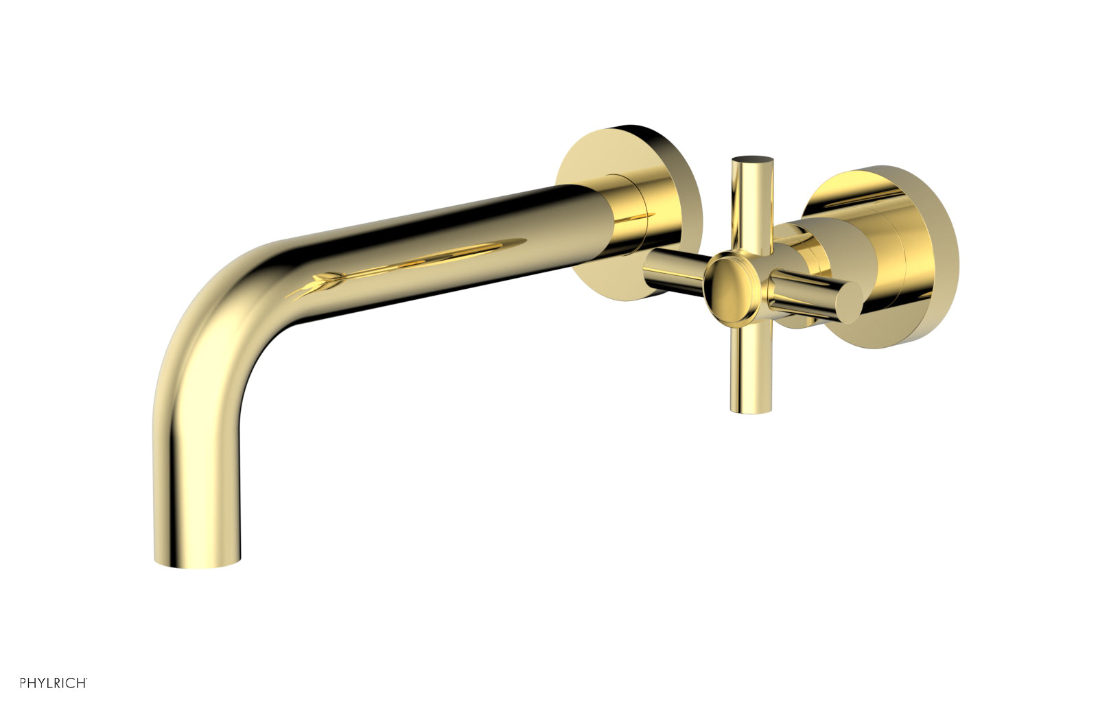 Basic Single Handle Wall Lavatory Set - Cross Handle D131-15 — image 1