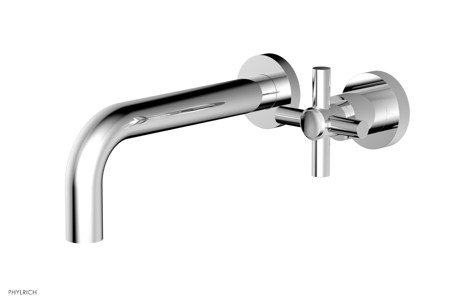 Basic Single Handle Wall Lavatory Set - Cross Handle D131-15 — image 1