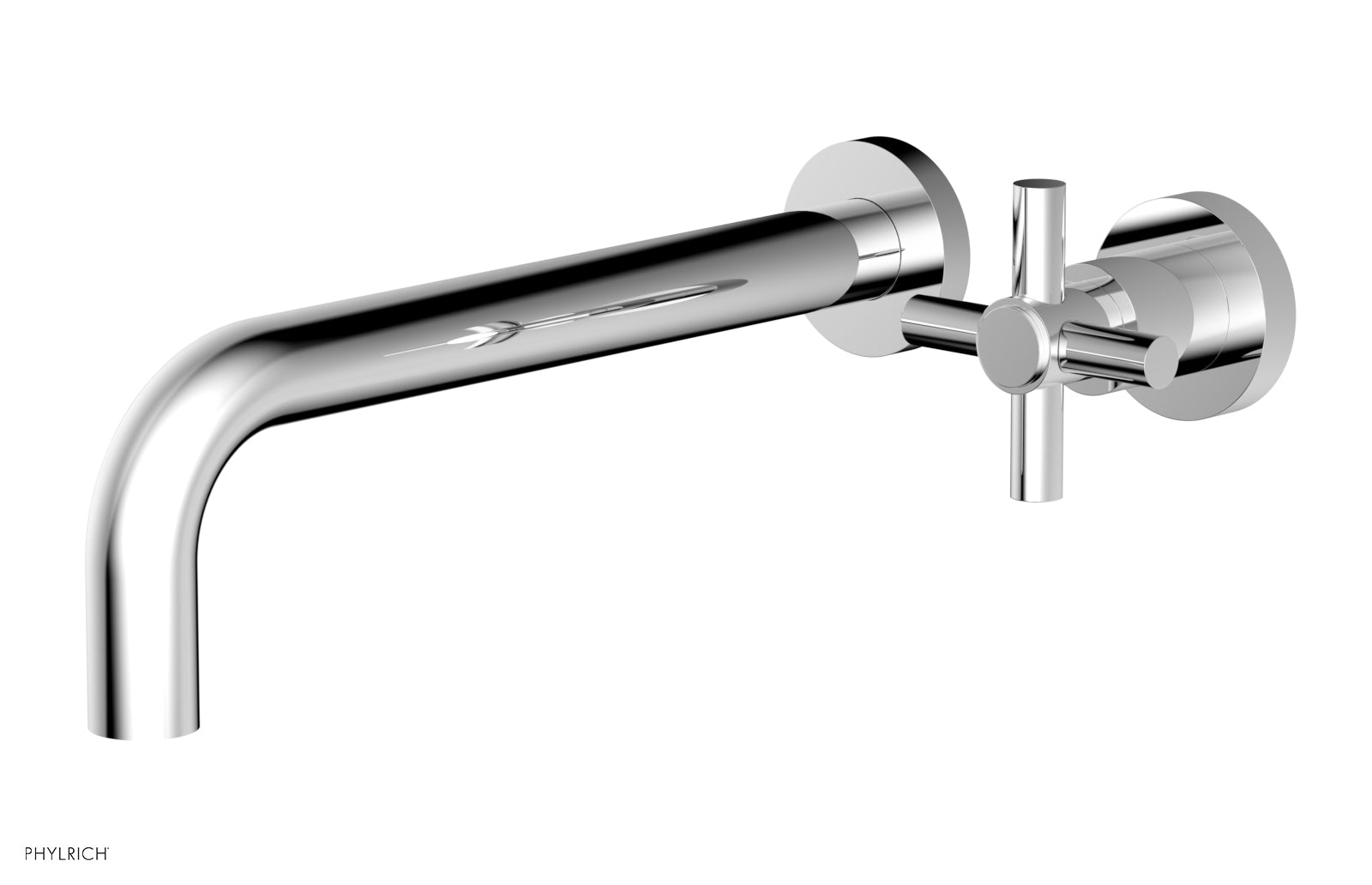 Basic 10" Single Handle Wall Lavatory Set - Cross Handle D131-16