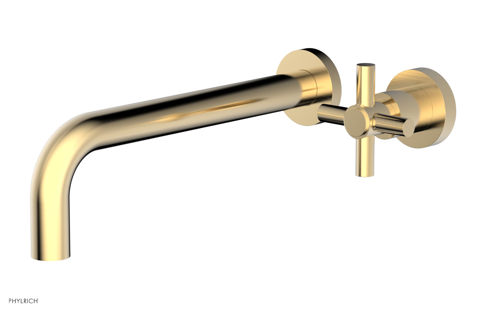 Basic 10" Single Handle Wall Lavatory Set - Cross Handle D131-16 — thumbnail 2