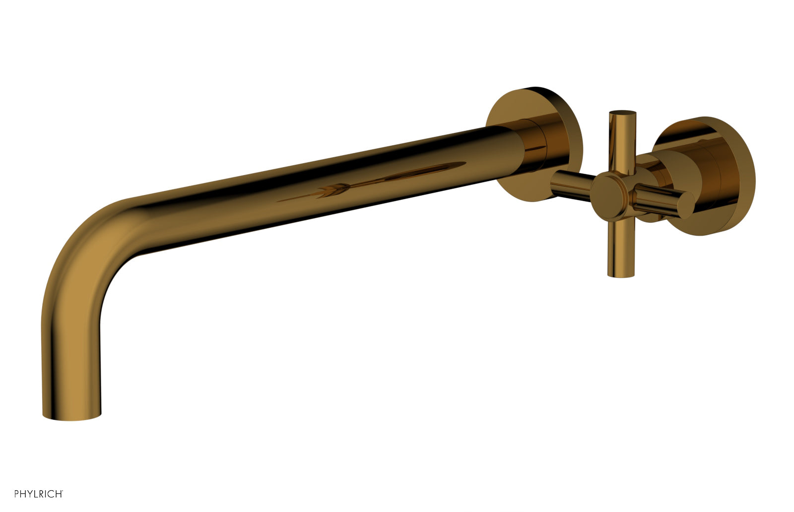 Basic 12" Single Handle Wall Lavatory Set - Cross Handle D131-17 — image 1