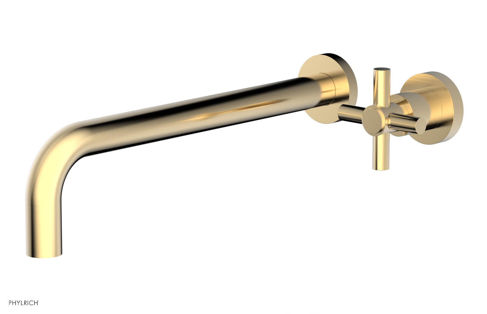 Basic 12" Single Handle Wall Lavatory Set - Cross Handle D131-17 — thumbnail 2