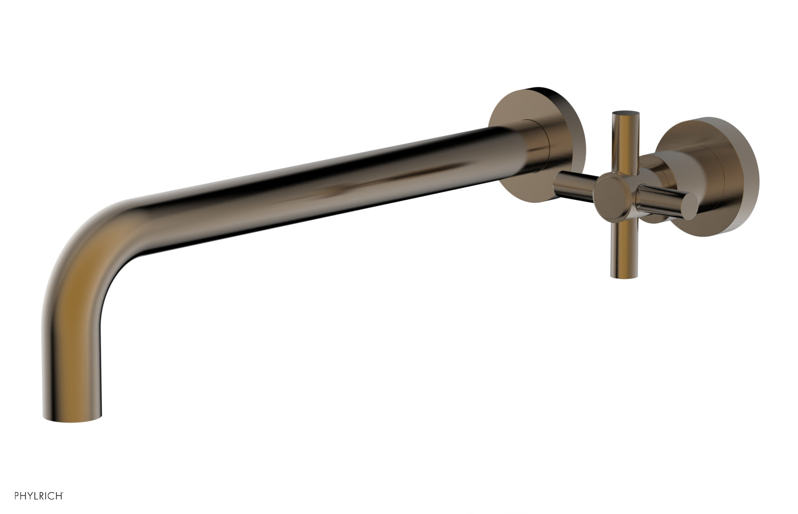 Basic 12" Single Handle Wall Lavatory Set - Cross Handle D131-17 — image 1