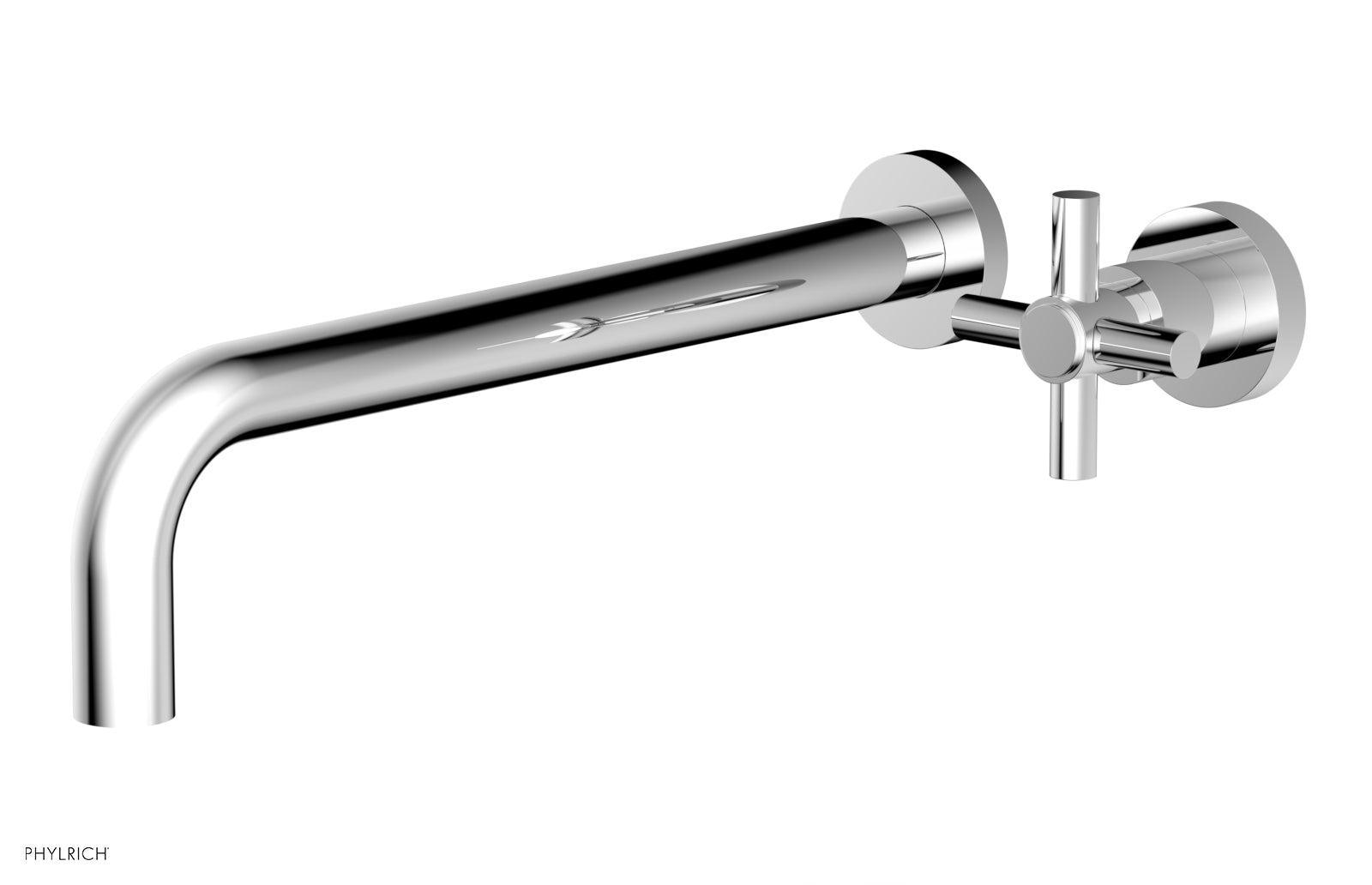 Basic 12" Single Handle Wall Lavatory Set - Cross Handle D131-17 — image 1