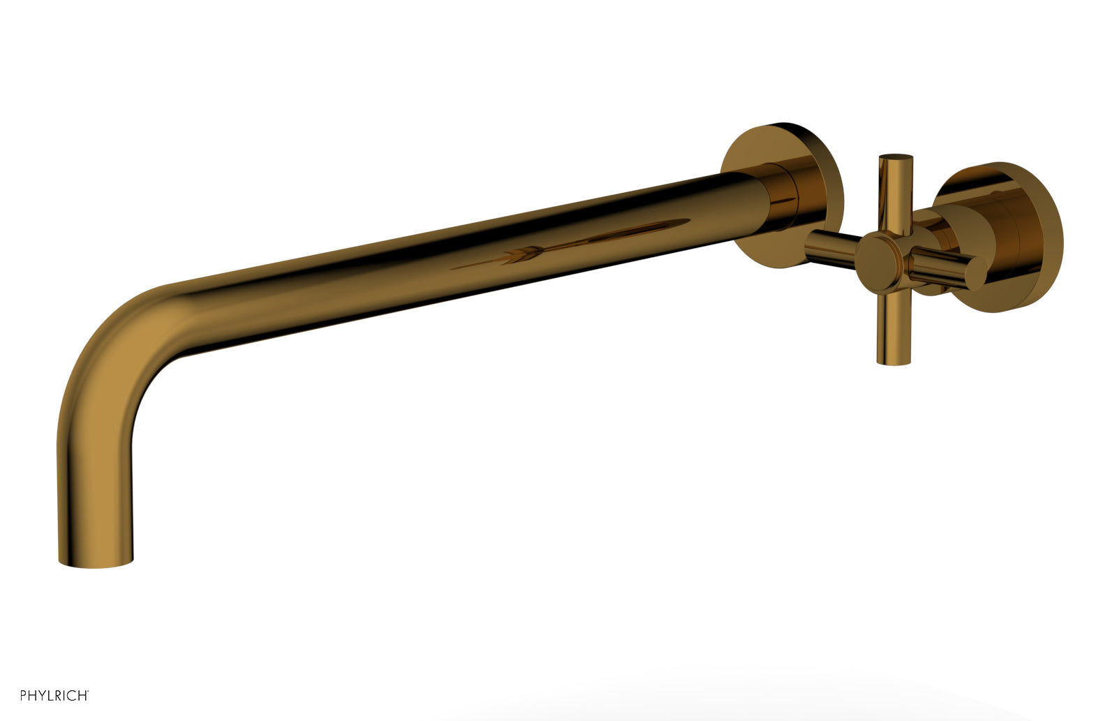 Basic 14" Single Handle Wall Lavatory Set - Cross Handle D131-18 — image 1