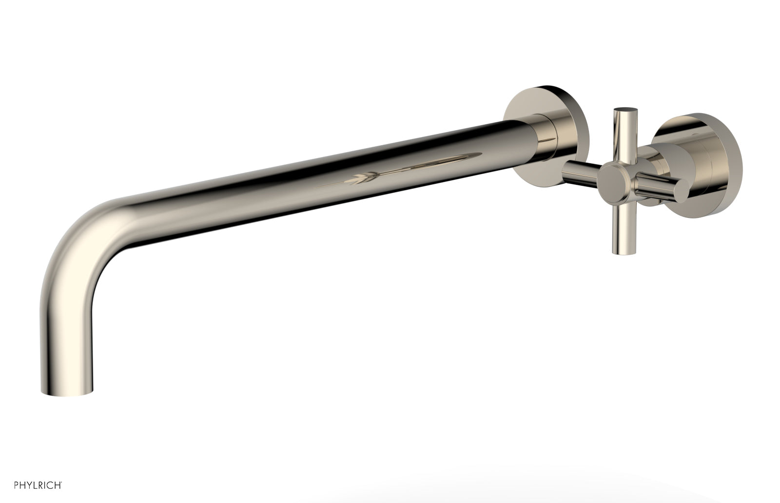 Basic 14" Single Handle Wall Lavatory Set - Cross Handle D131-18 — image 1