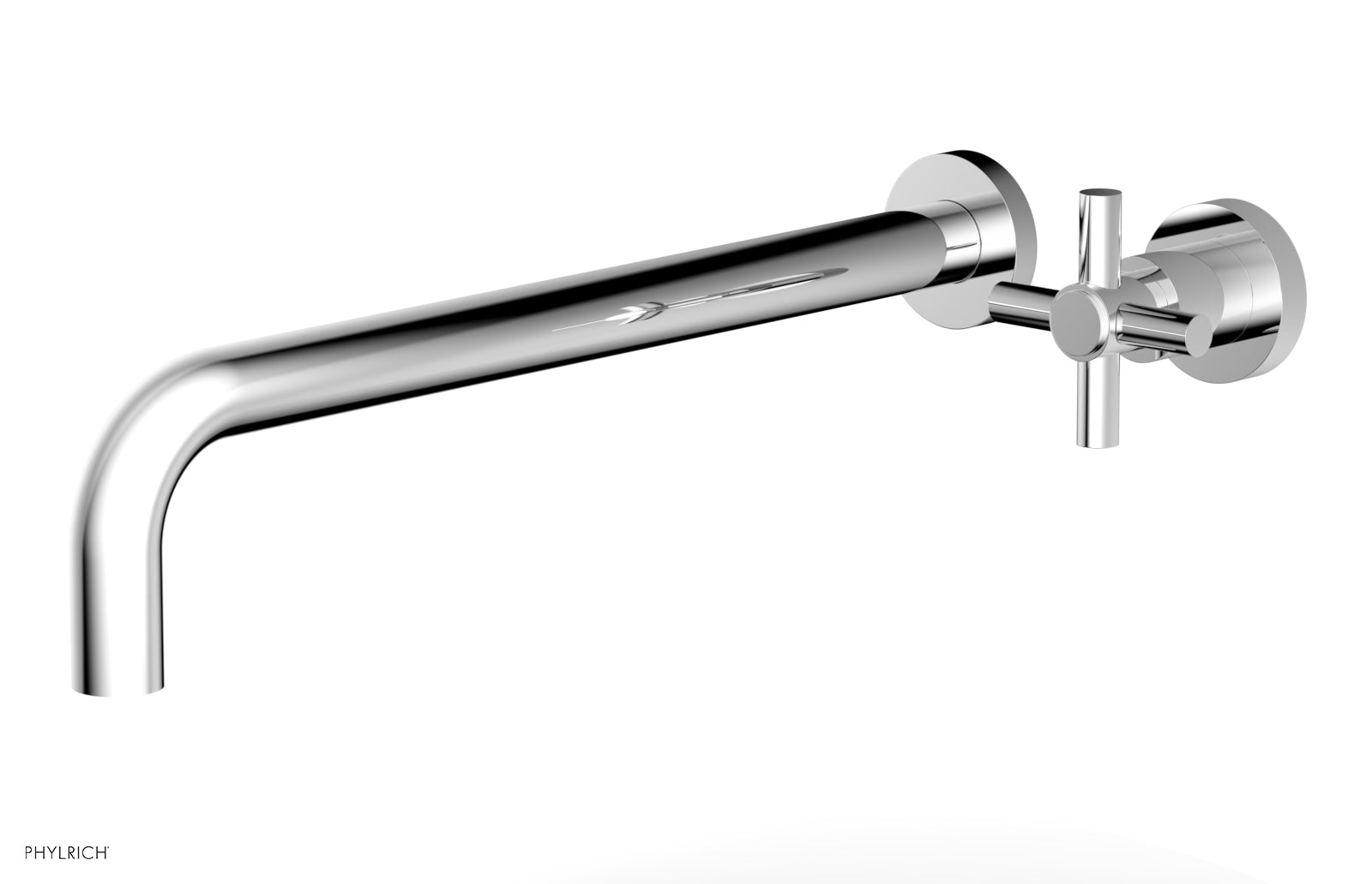 Basic 14" Single Handle Wall Lavatory Set - Cross Handle D131-18