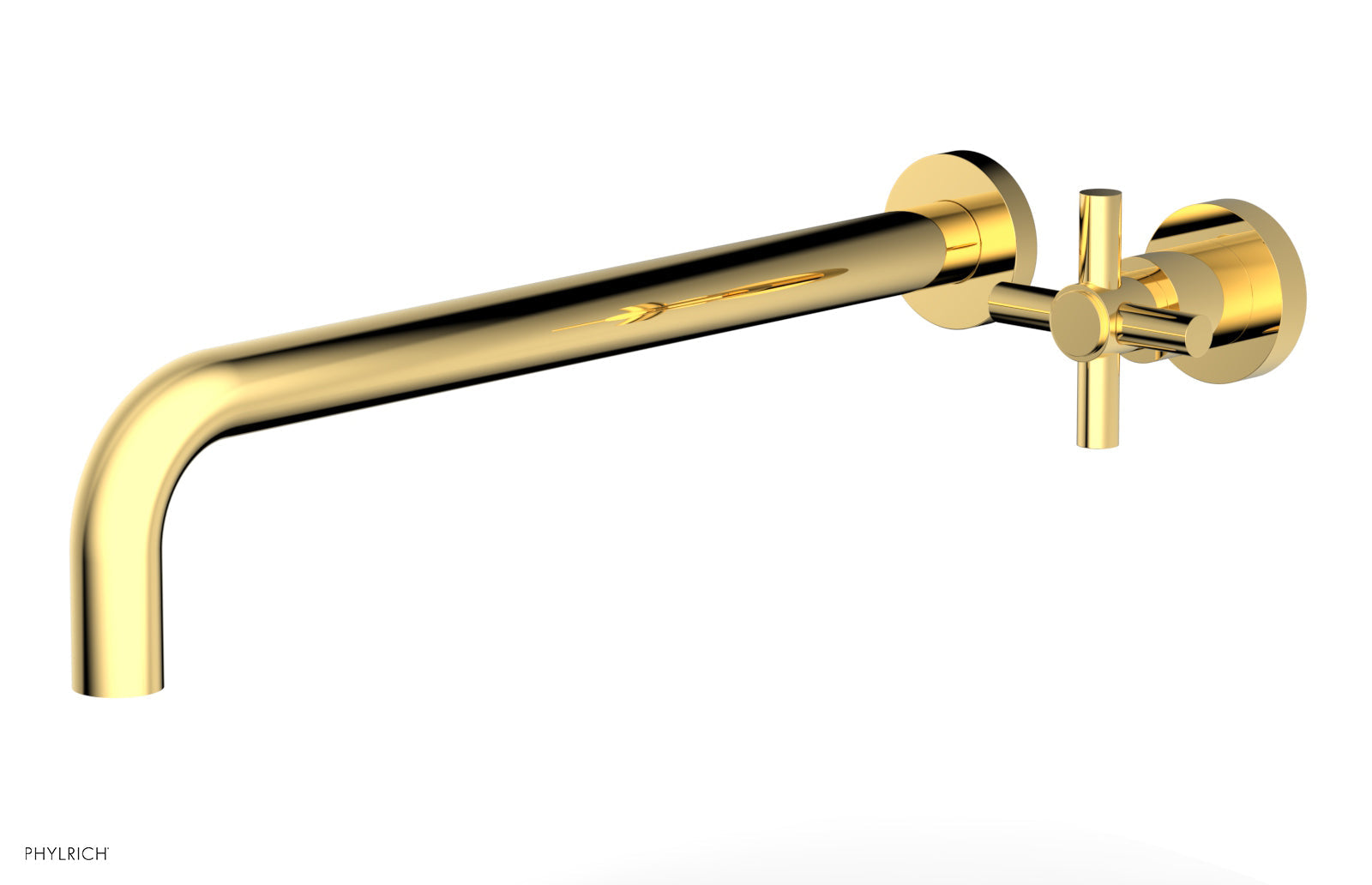 Basic 14" Single Handle Wall Lavatory Set - Cross Handle D131-18 — image 1