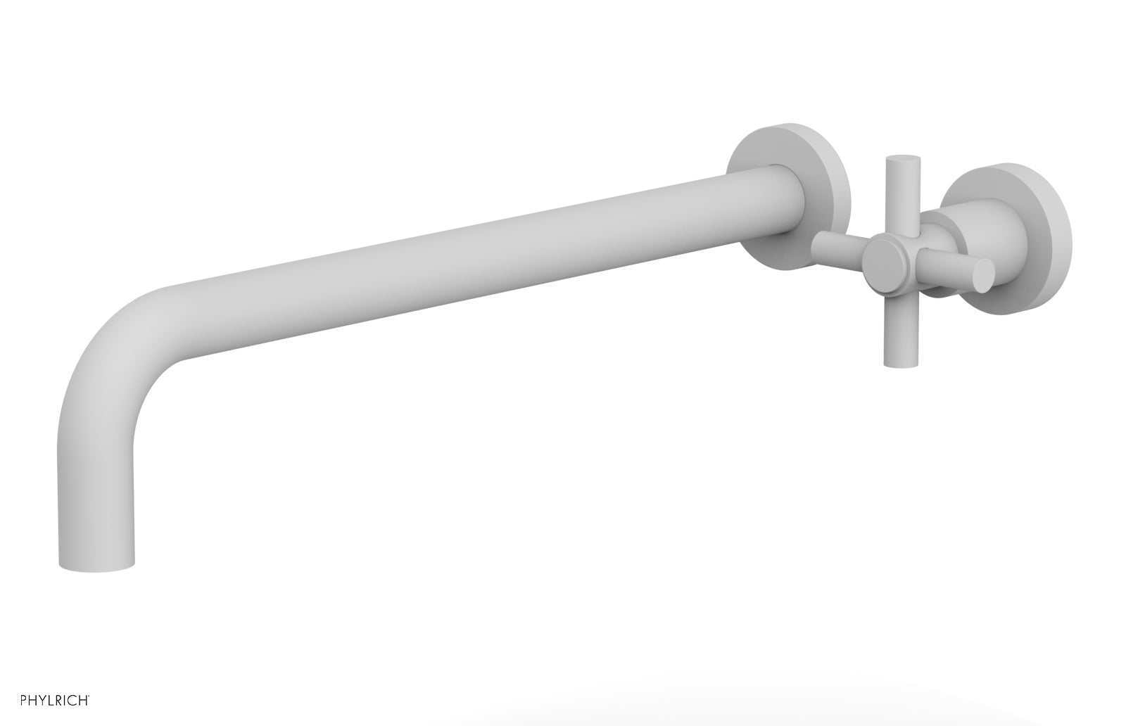 Basic 14" Single Handle Wall Lavatory Set - Cross Handle D131-18