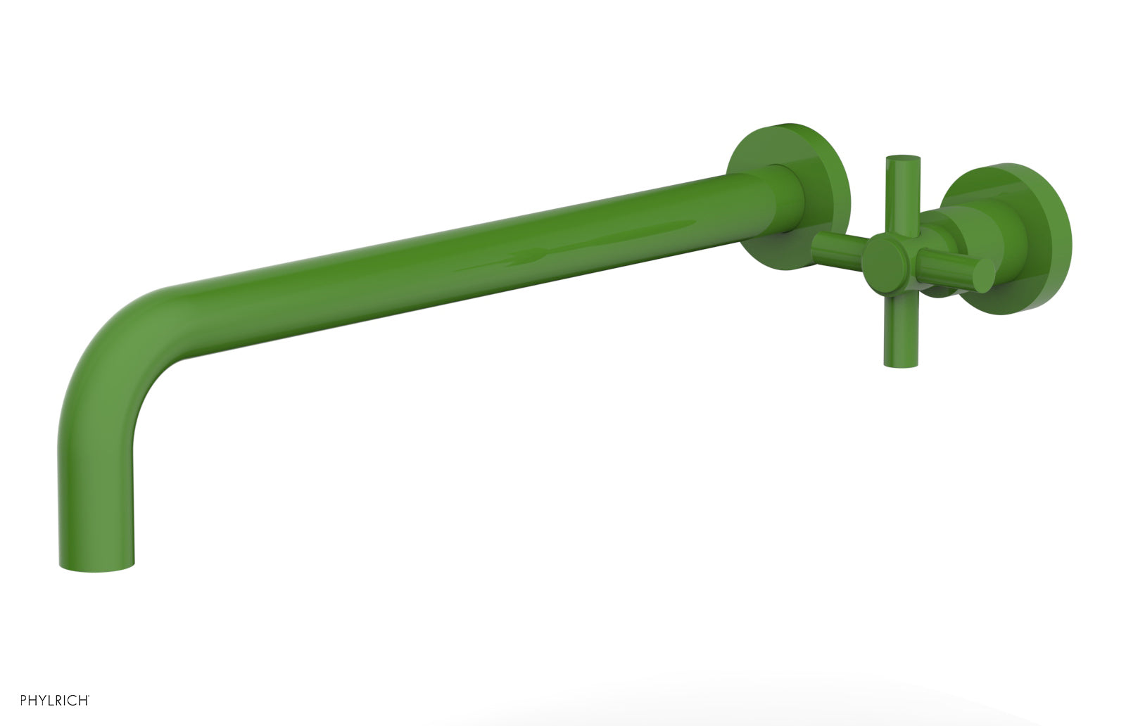 Basic 14" Single Handle Wall Lavatory Set - Cross Handle D131-18 — image 1