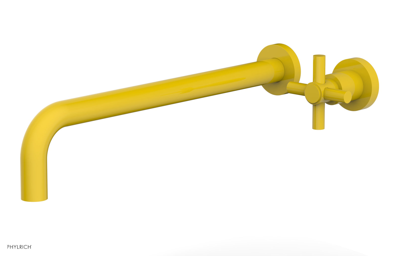 Basic 14" Single Handle Wall Lavatory Set - Cross Handle D131-18