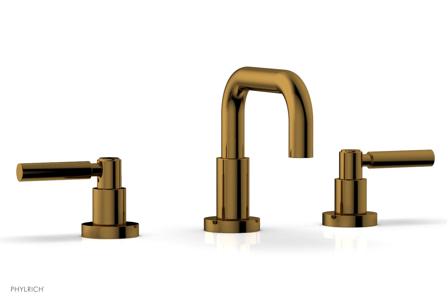 BASIC Widespread Faucet, 6 3/8" High Spout, Lever Handles D132