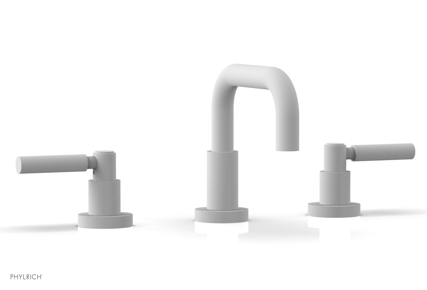 BASIC Widespread Faucet, 6 3/8" High Spout, Lever Handles D132 — image 1