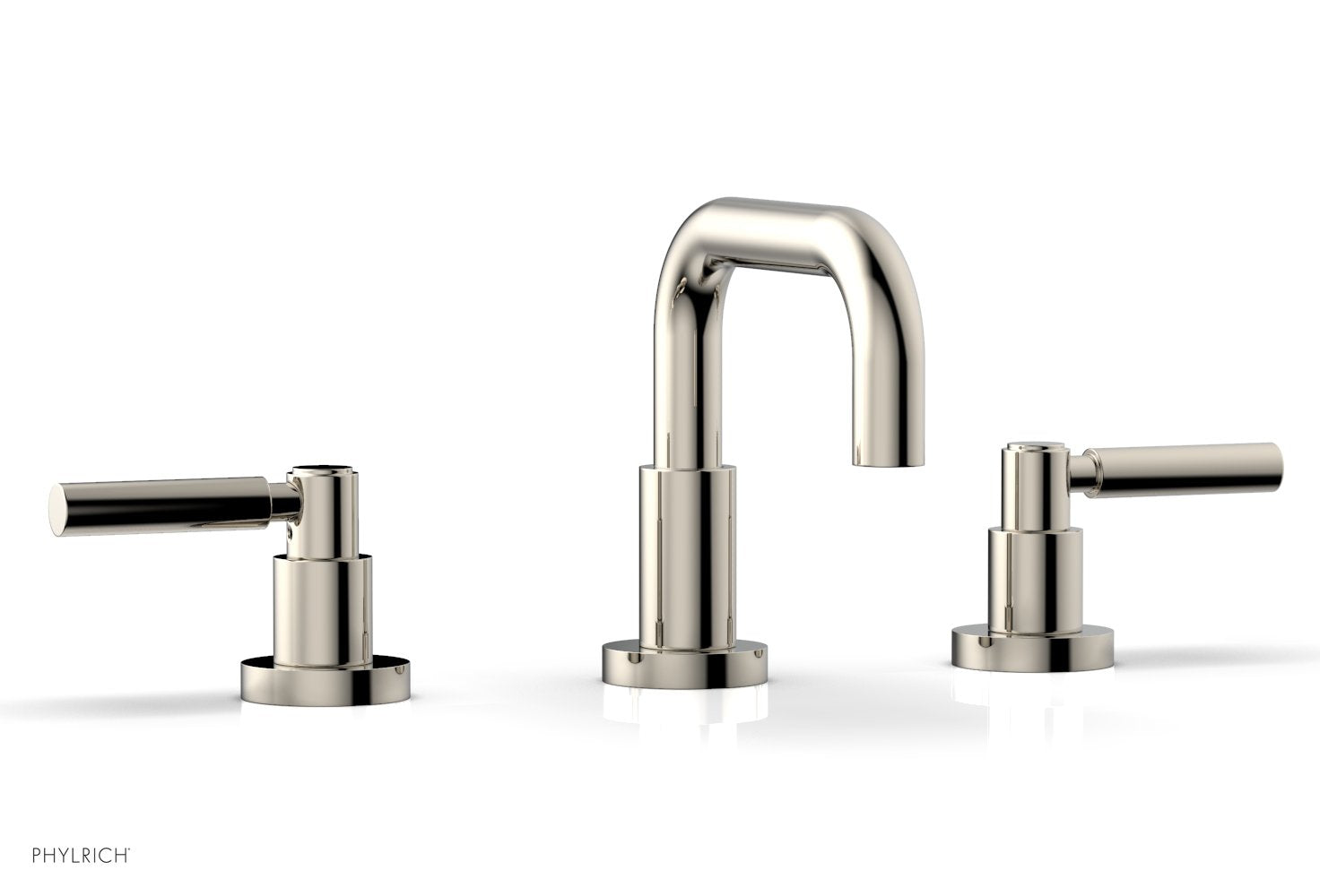 BASIC Widespread Faucet, 6 3/8" High Spout, Lever Handles D132 — image 1