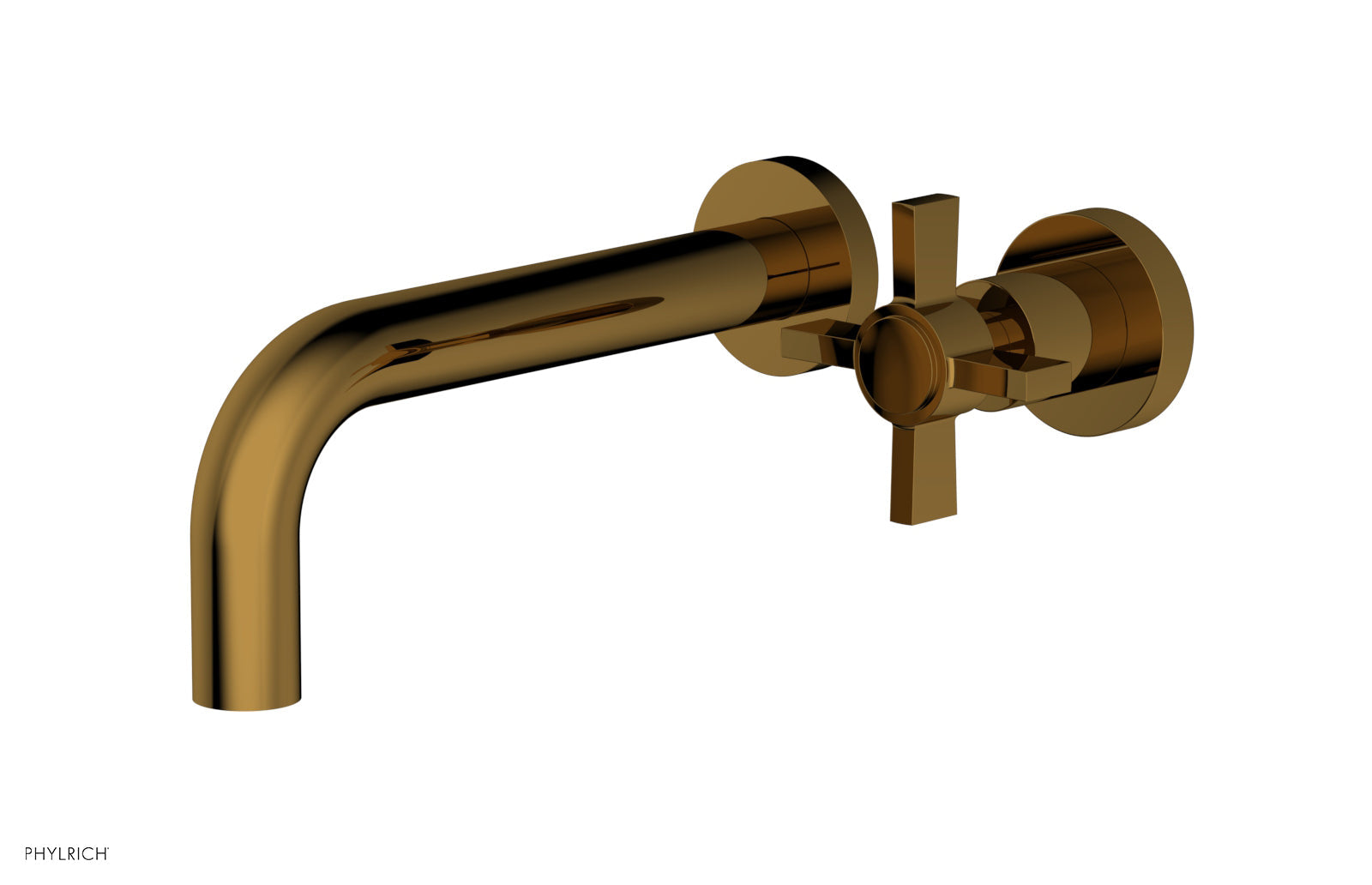 Basic Single Handle Wall Lavatory Set - Cross Handle D132-15 — image 1