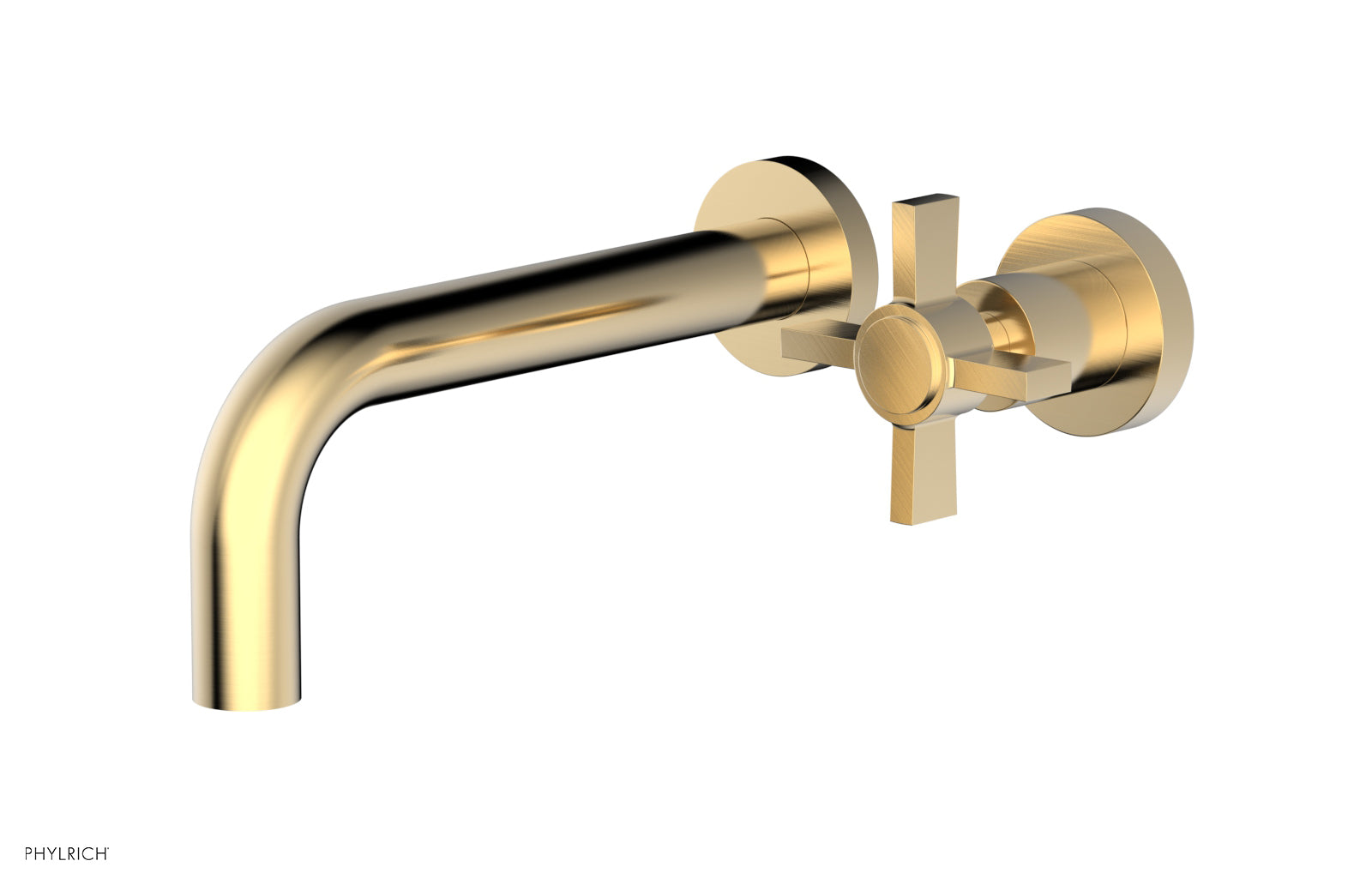 Basic Single Handle Wall Lavatory Set - Cross Handle D132-15 — image 1