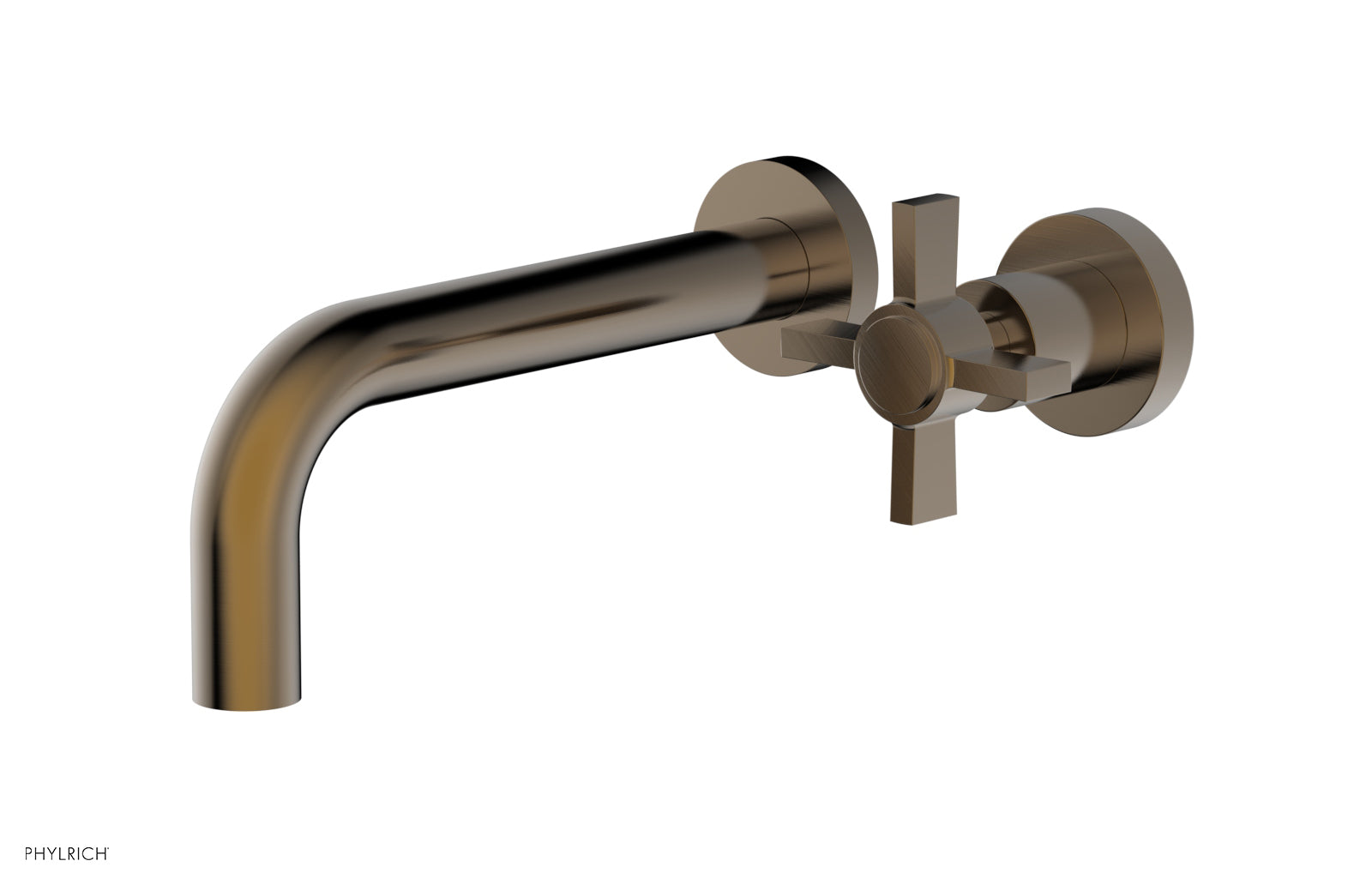 Basic Single Handle Wall Lavatory Set - Cross Handle D132-15 — image 1