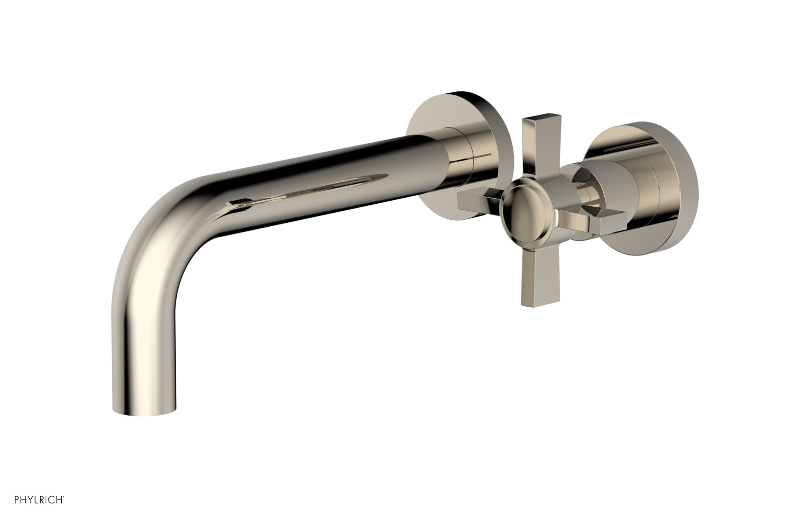 Basic Single Handle Wall Lavatory Set - Cross Handle D132-15 — thumbnail 3