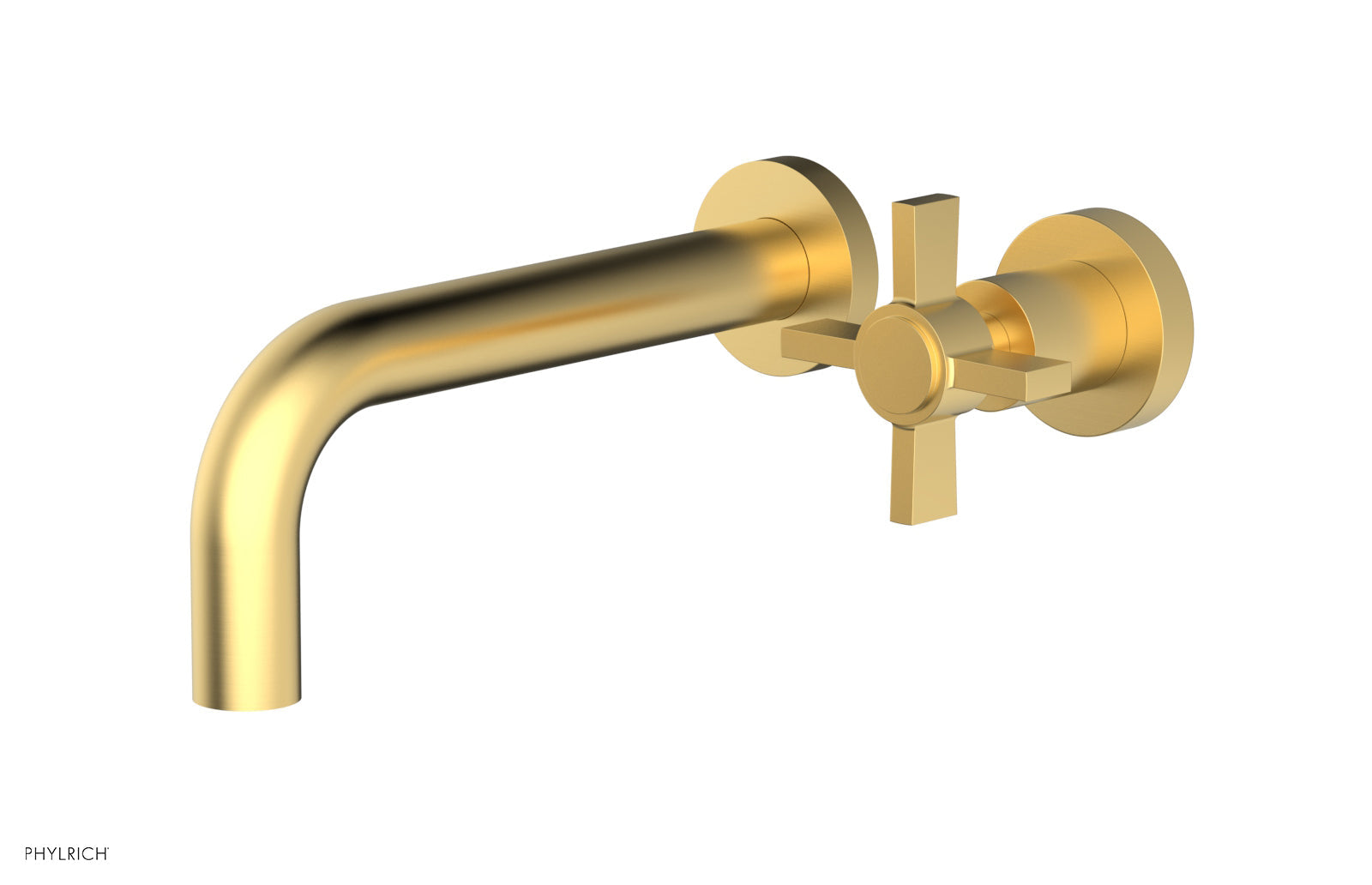 Basic Single Handle Wall Lavatory Set - Cross Handle D132-15 — image 1