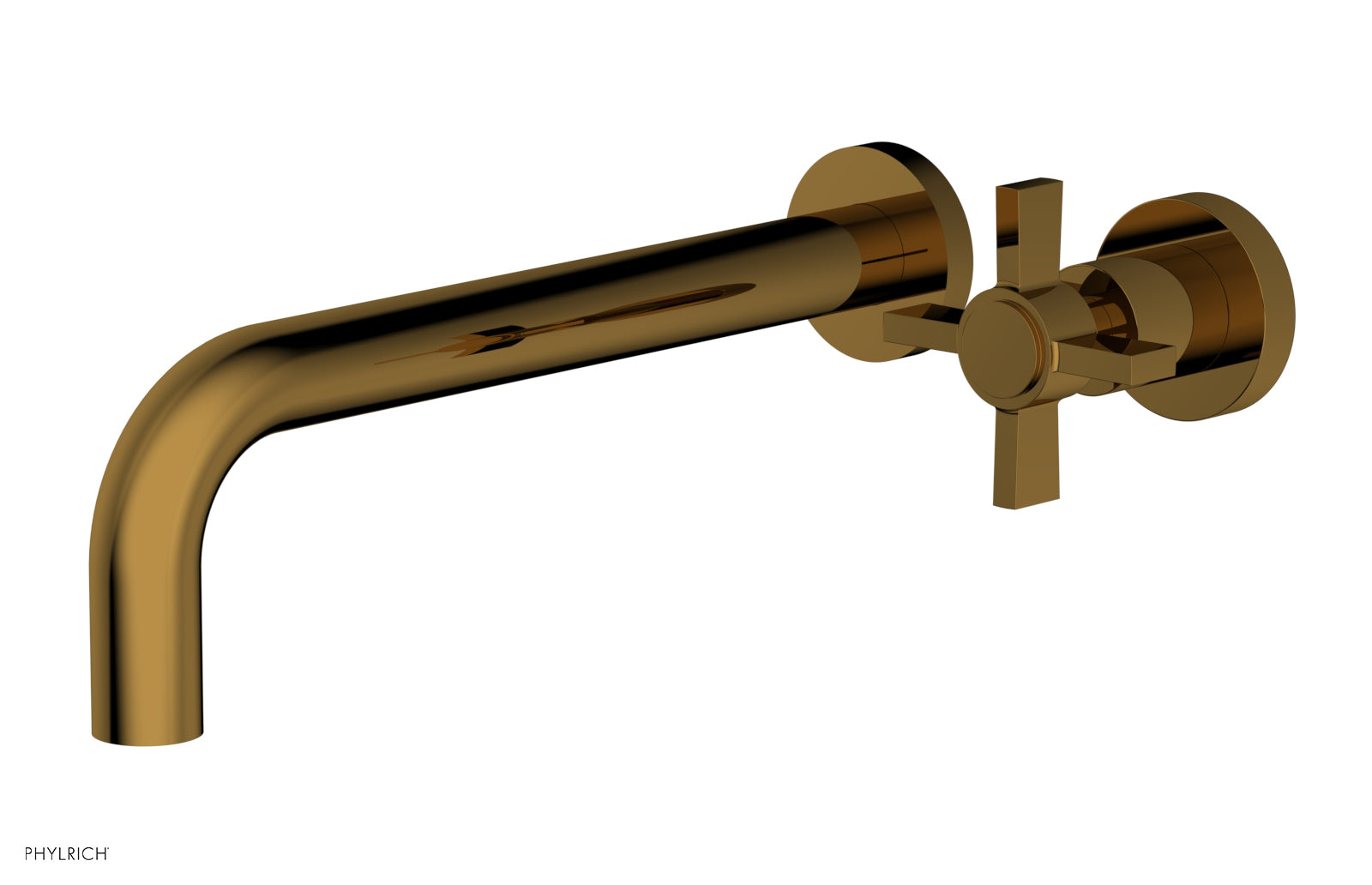 Basic 10" Single Handle Wall Lavatory Set - Cross Handle D132-16