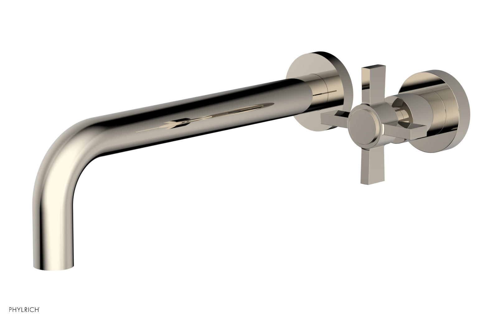 Basic 10" Single Handle Wall Lavatory Set - Cross Handle D132-16