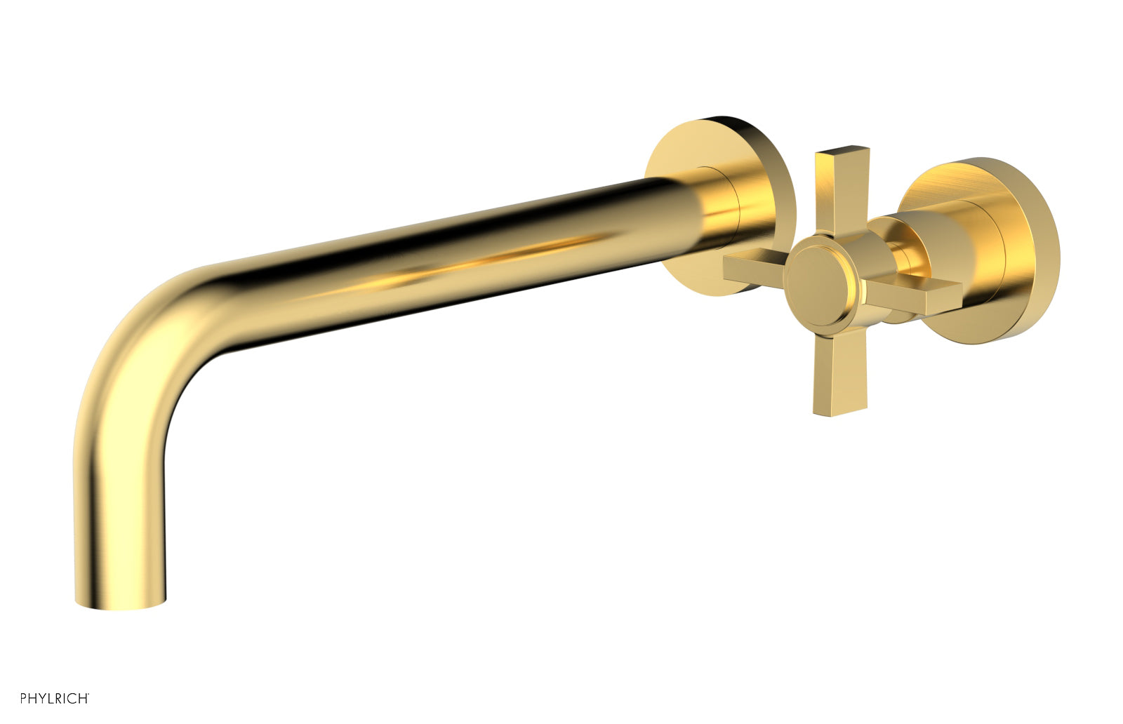 Basic 10" Single Handle Wall Lavatory Set - Cross Handle D132-16 — image 1