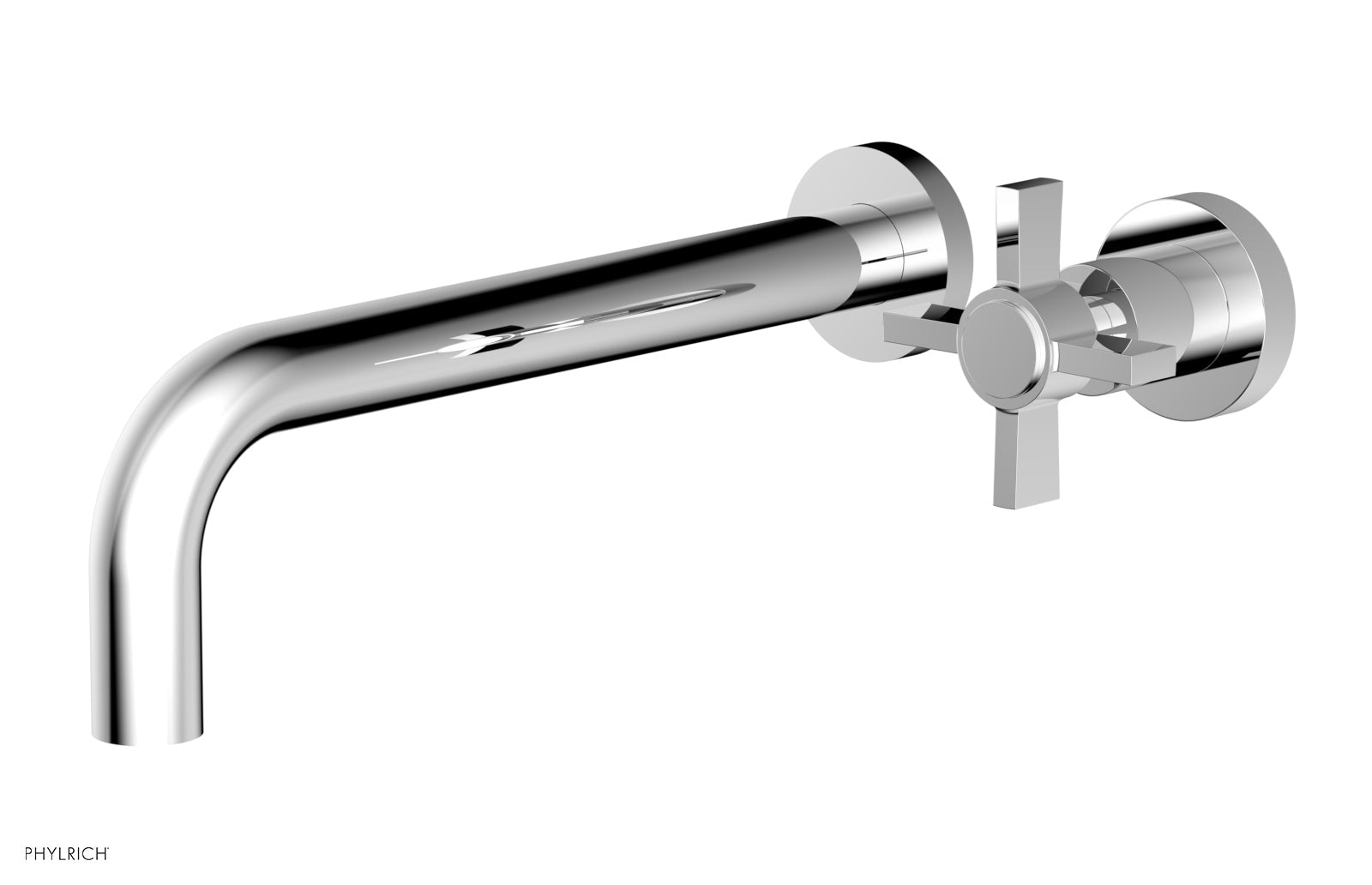 Basic 10" Single Handle Wall Lavatory Set - Cross Handle D132-16