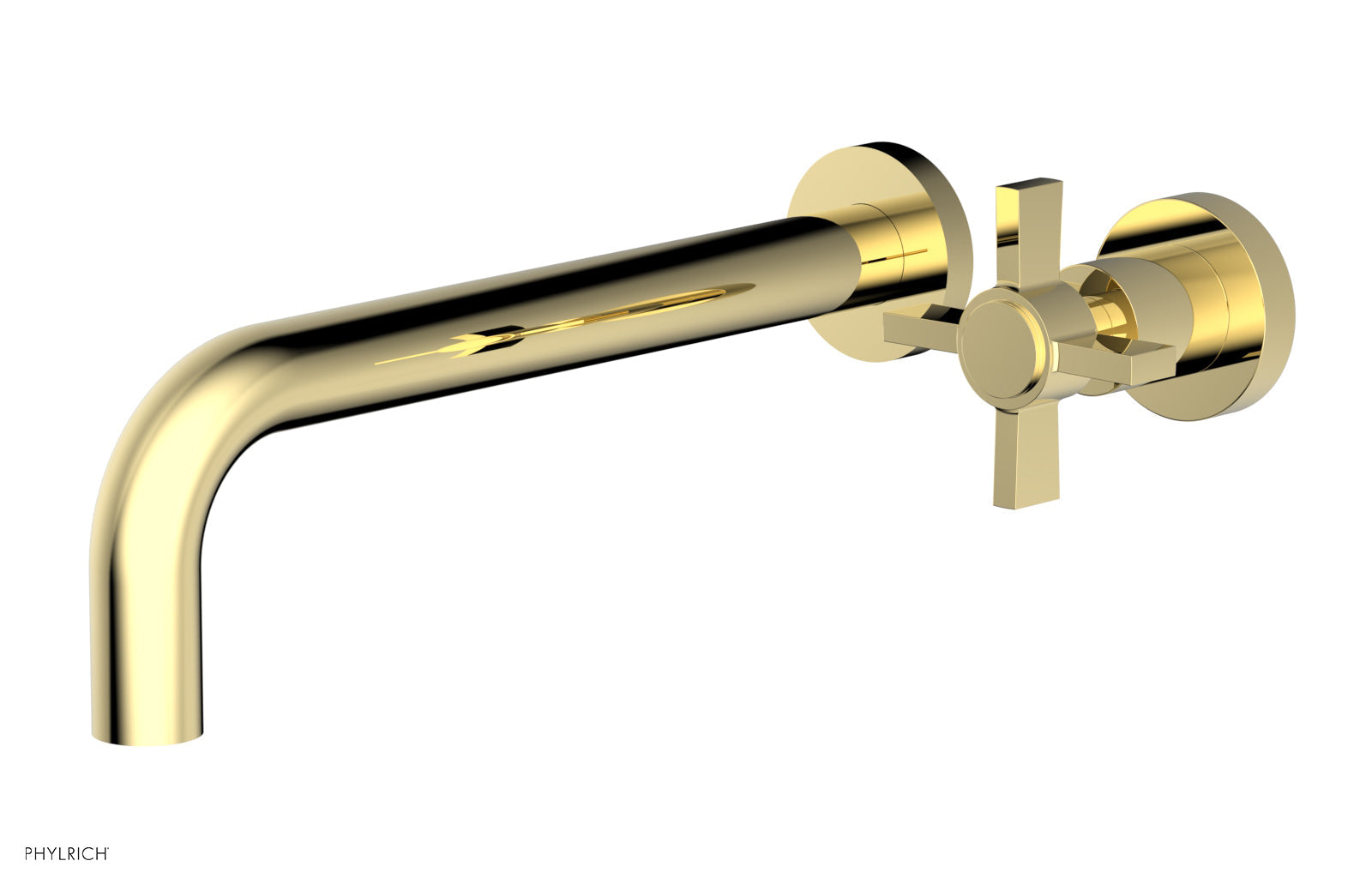 Basic 10" Single Handle Wall Lavatory Set - Cross Handle D132-16