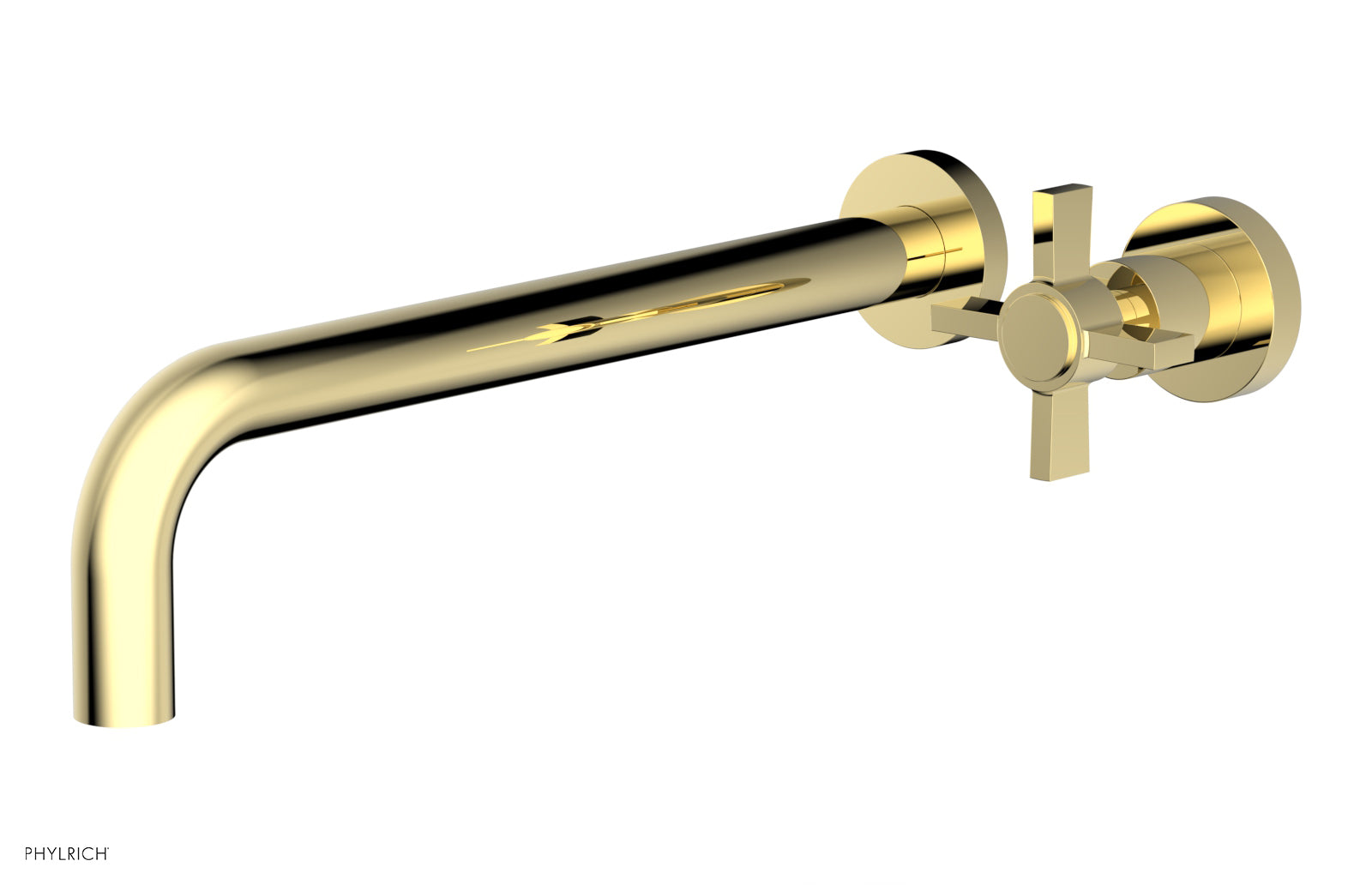 Basic 12" Single Handle Wall Lavatory Set - Cross Handle D132-17