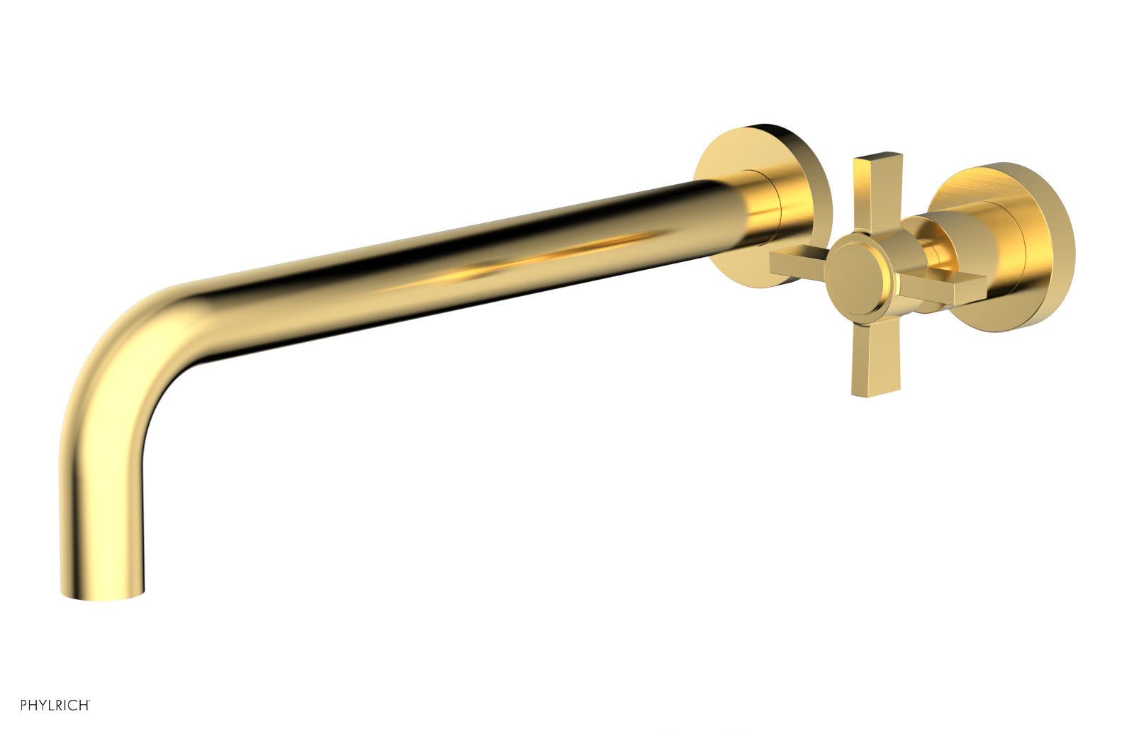 Basic 12" Single Handle Wall Lavatory Set - Cross Handle D132-17