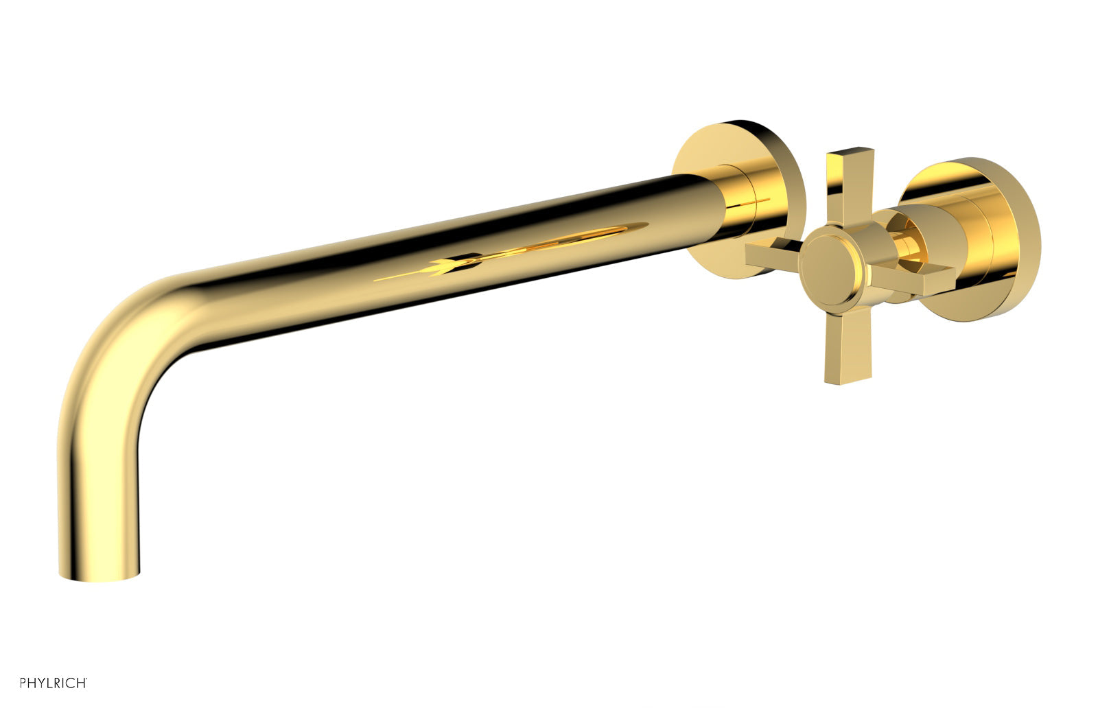 Basic 12" Single Handle Wall Lavatory Set - Cross Handle D132-17 — image 1