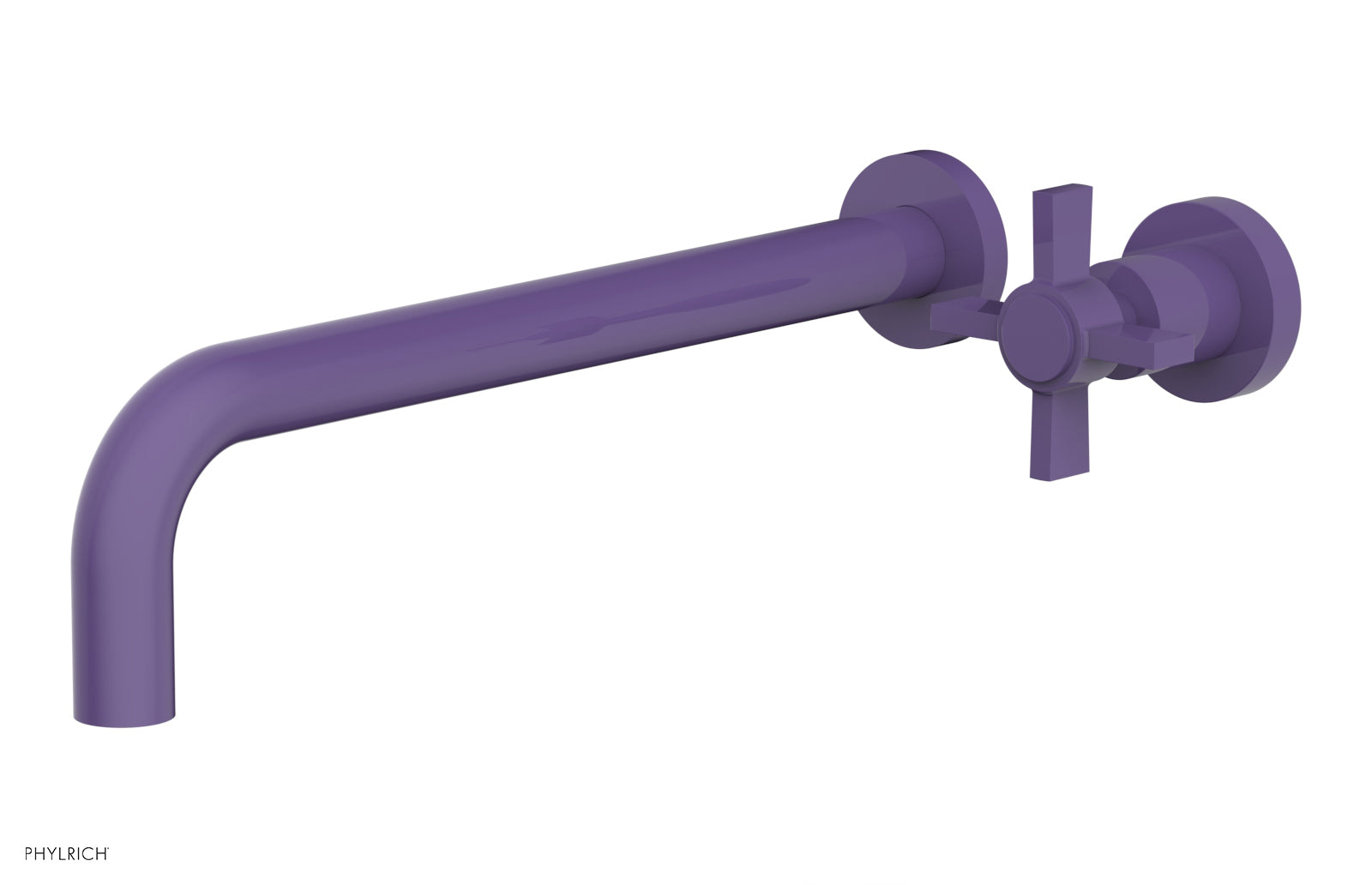 Basic 12" Single Handle Wall Lavatory Set - Cross Handle D132-17 — image 1