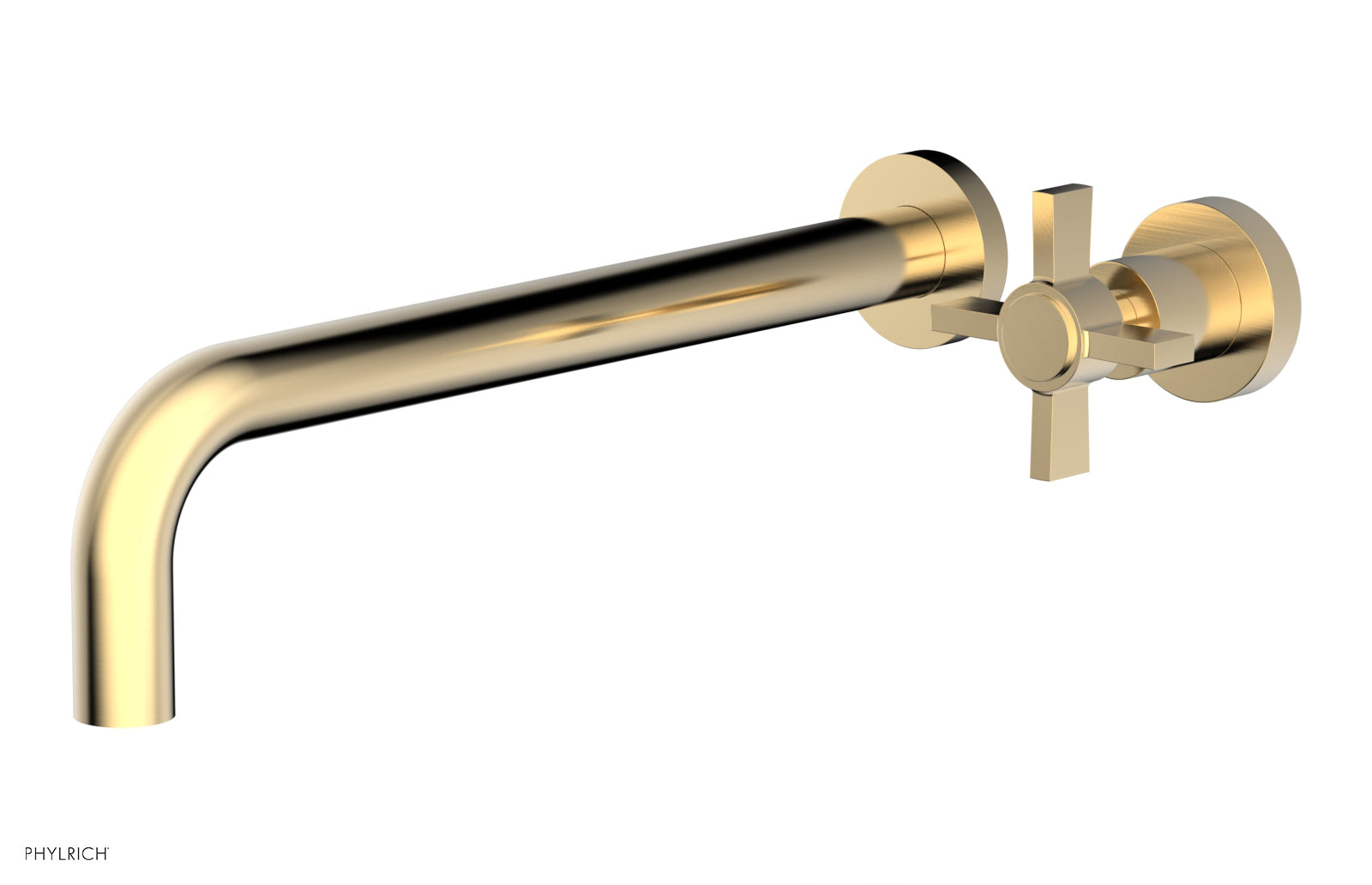 Basic 12" Single Handle Wall Lavatory Set - Cross Handle D132-17 — thumbnail 2