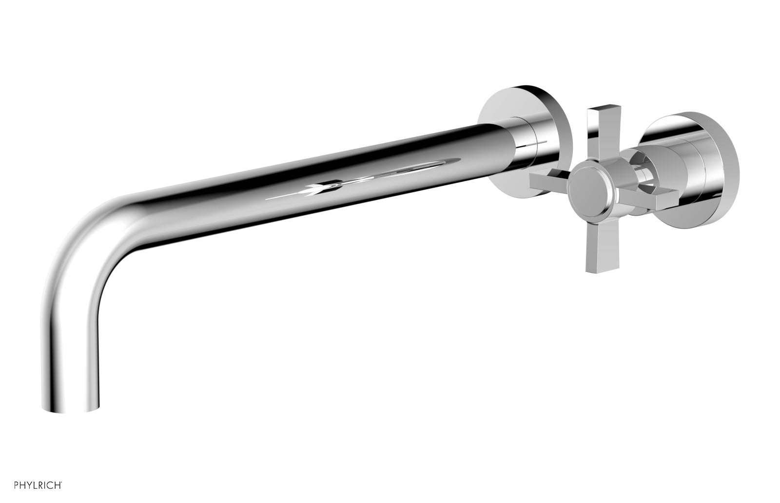 Basic 12" Single Handle Wall Lavatory Set - Cross Handle D132-17 — image 1