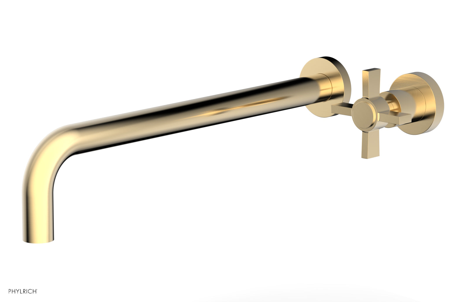 Basic 14" Single Handle Wall Lavatory Set - Cross Handle D132-18 — image 1