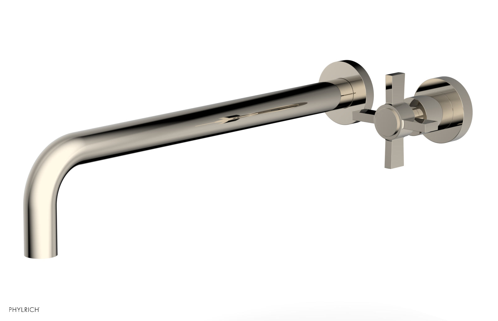 Basic 14" Single Handle Wall Lavatory Set - Cross Handle D132-18