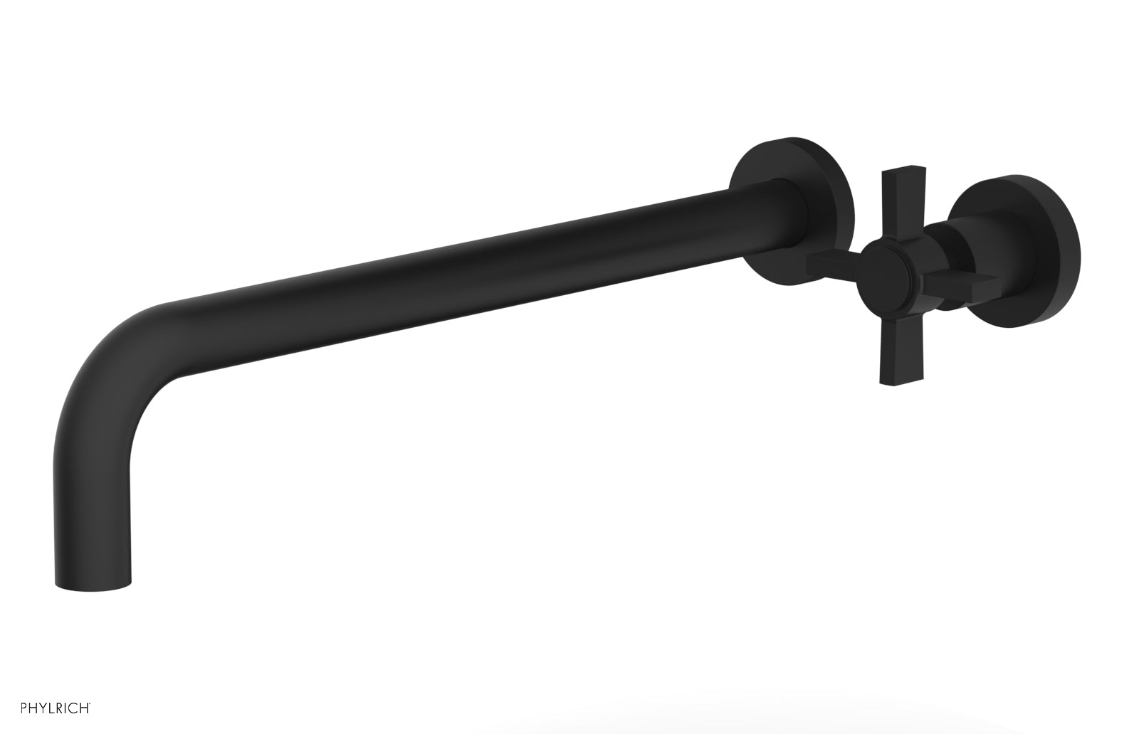 Basic 14" Single Handle Wall Lavatory Set - Cross Handle D132-18