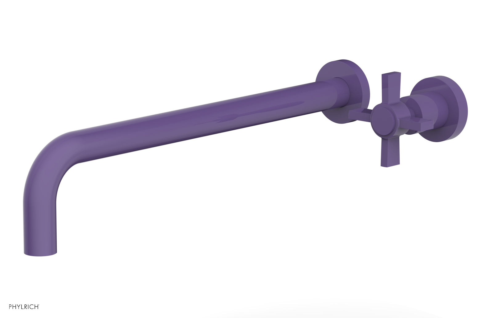 Basic 14" Single Handle Wall Lavatory Set - Cross Handle D132-18