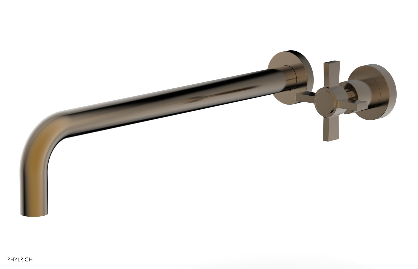 Basic 14" Single Handle Wall Lavatory Set - Cross Handle D132-18 — image 1