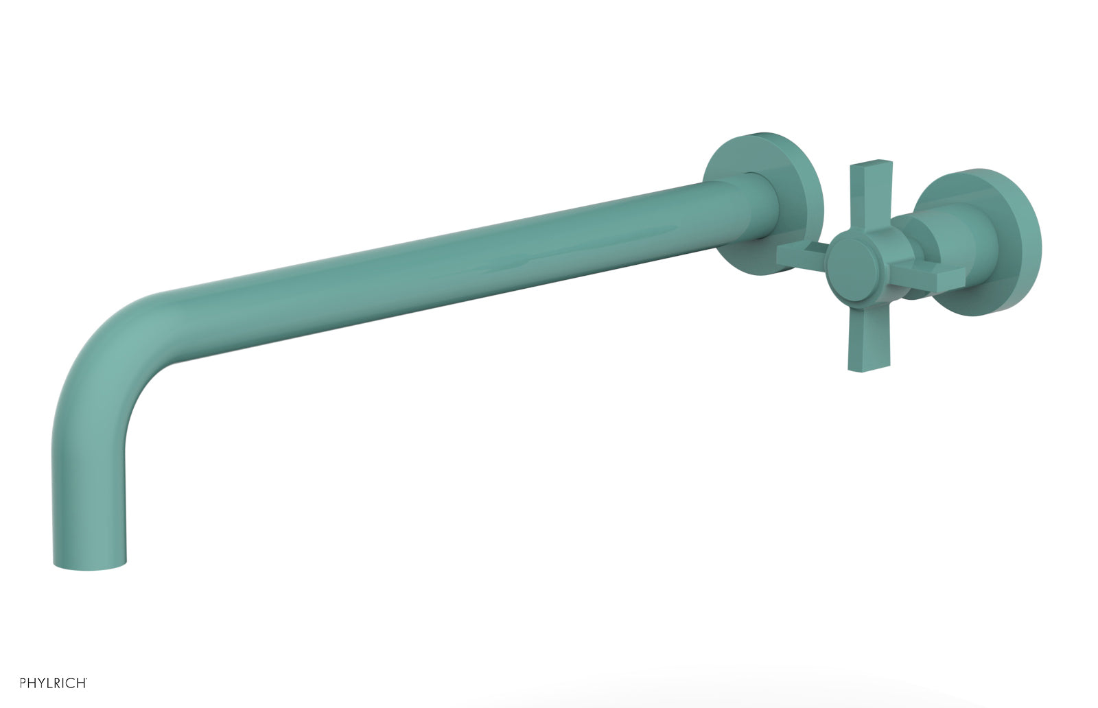 Basic 14" Single Handle Wall Lavatory Set - Cross Handle D132-18