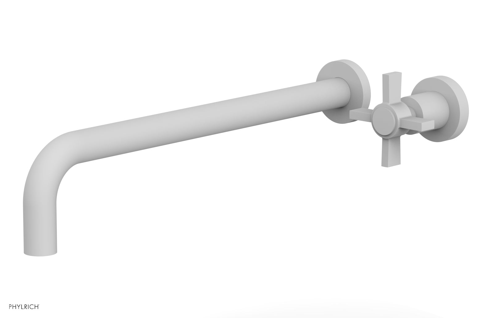 Basic 14" Single Handle Wall Lavatory Set - Cross Handle D132-18