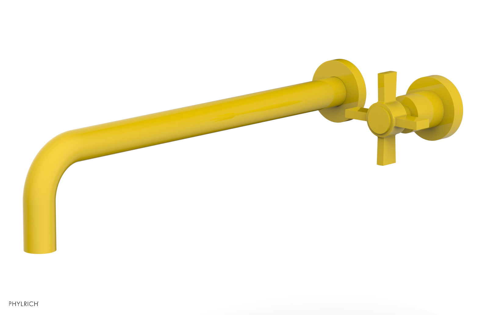 Basic 14" Single Handle Wall Lavatory Set - Cross Handle D132-18