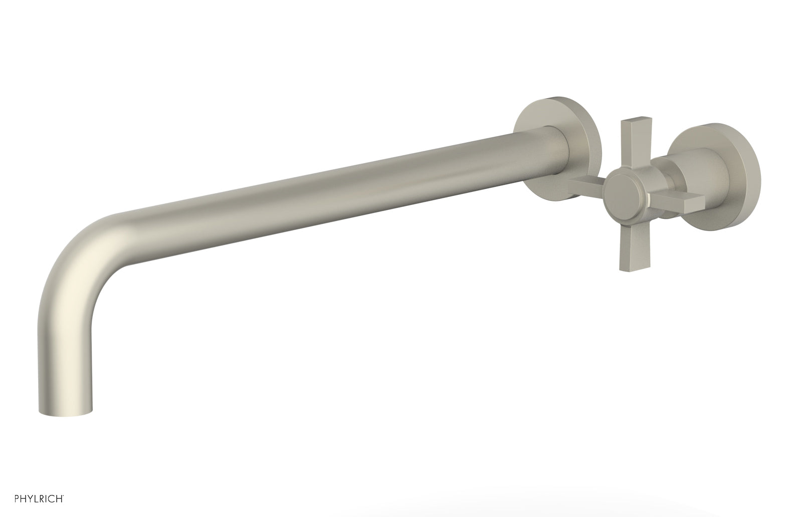 Basic 14" Single Handle Wall Lavatory Set - Cross Handle D132-18 — image 1