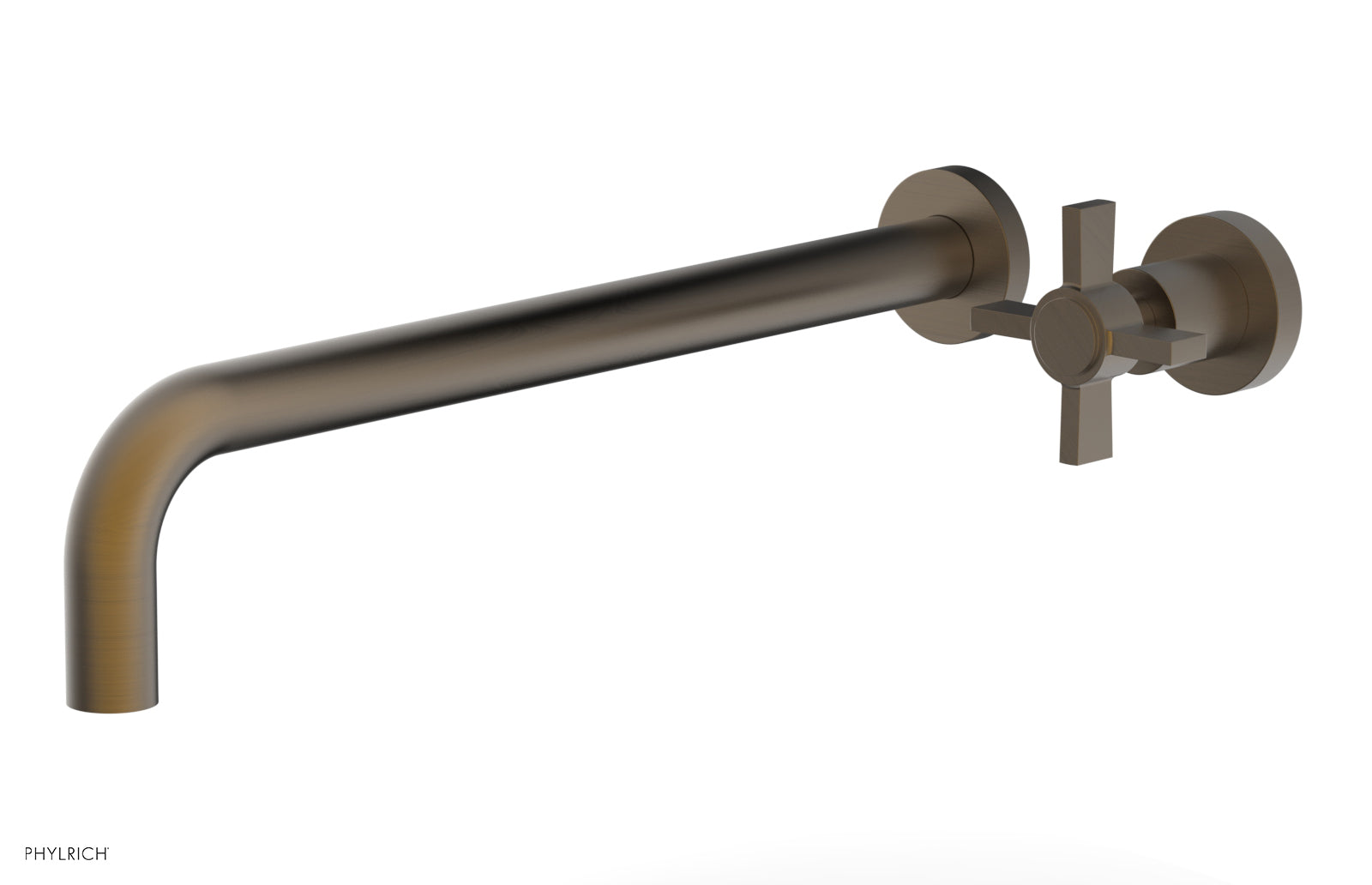 Basic 14" Single Handle Wall Lavatory Set - Cross Handle D132-18 — image 1