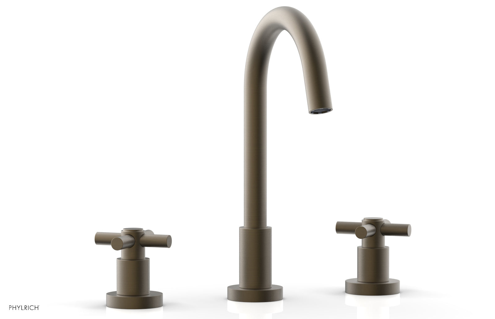 BASIC Widespread Faucet, 10 1/2" High Spout, Tubular Cross Handles D134