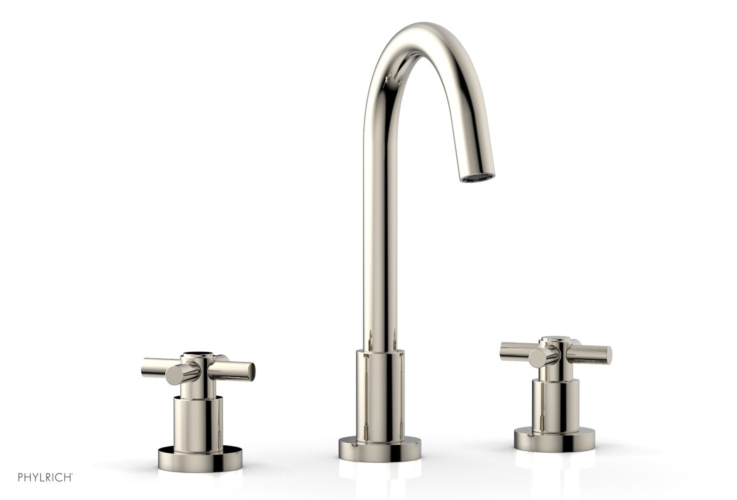 BASIC Widespread Faucet, 10 1/2" High Spout, Tubular Cross Handles D134