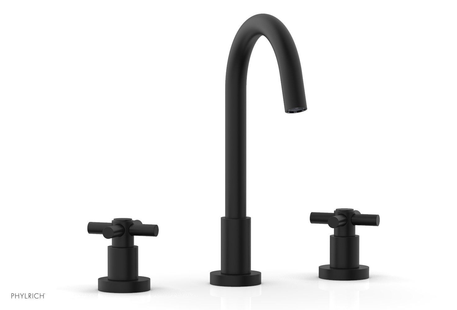 BASIC Widespread Faucet, 10 1/2" High Spout, Tubular Cross Handles D134