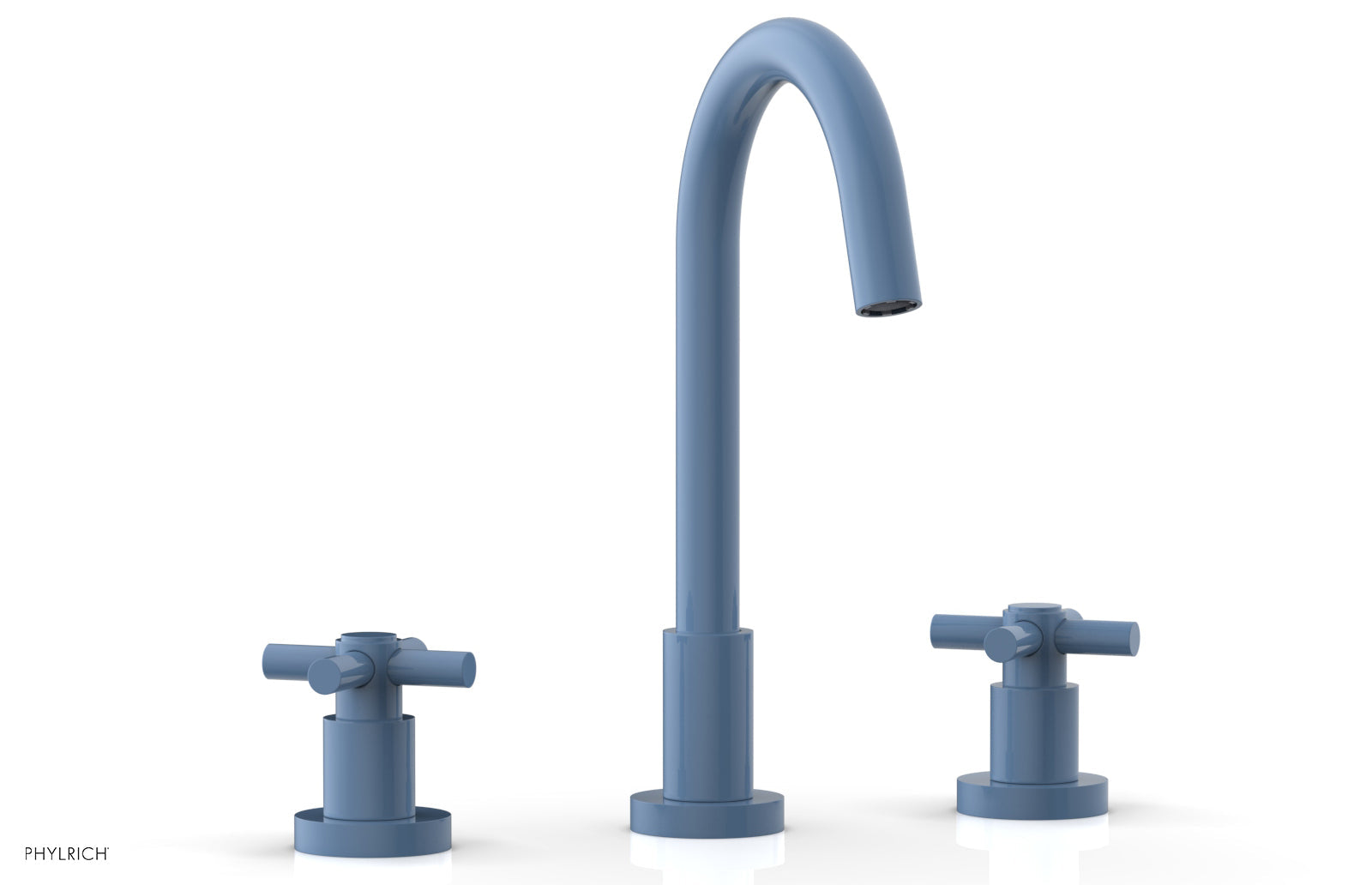 BASIC Widespread Faucet, 10 1/2" High Spout, Tubular Cross Handles D134